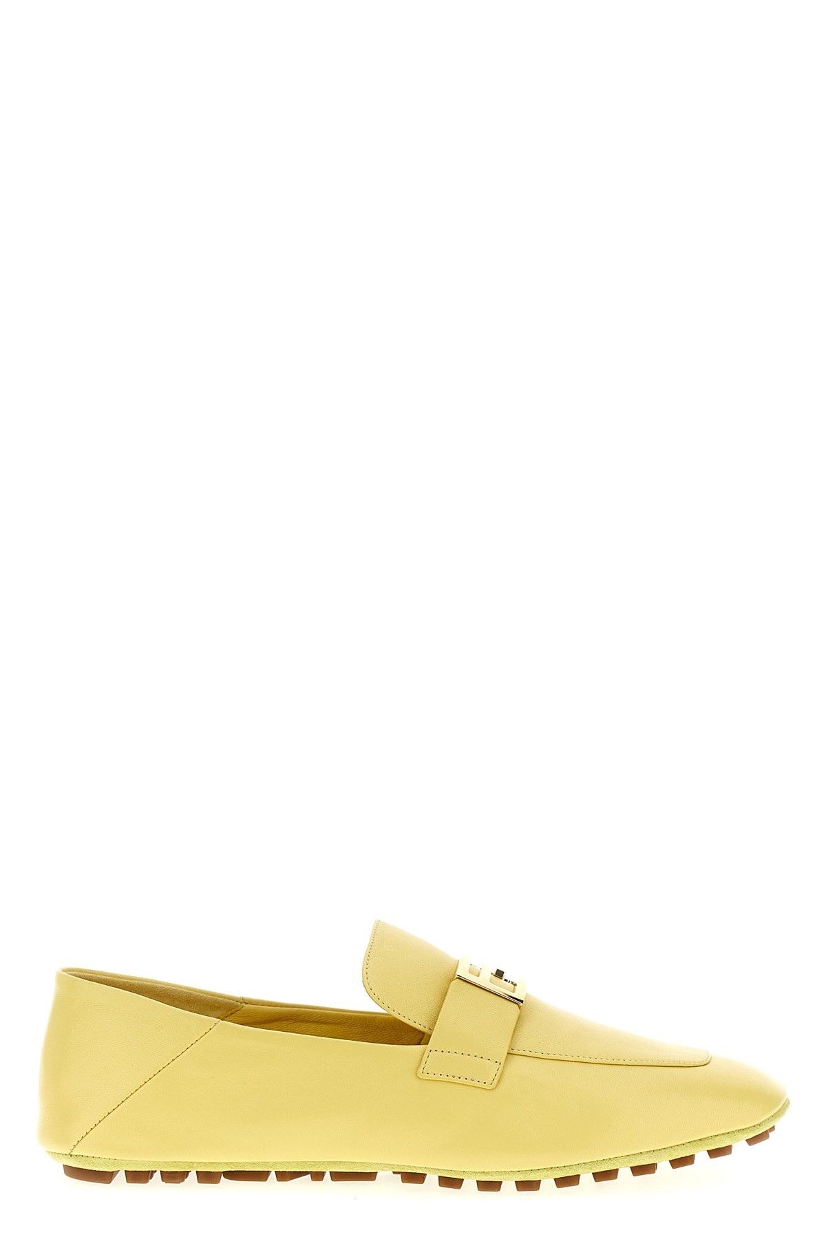 image of Fendi 'baguette' Loafers in Yellow, Women's (Size 11)