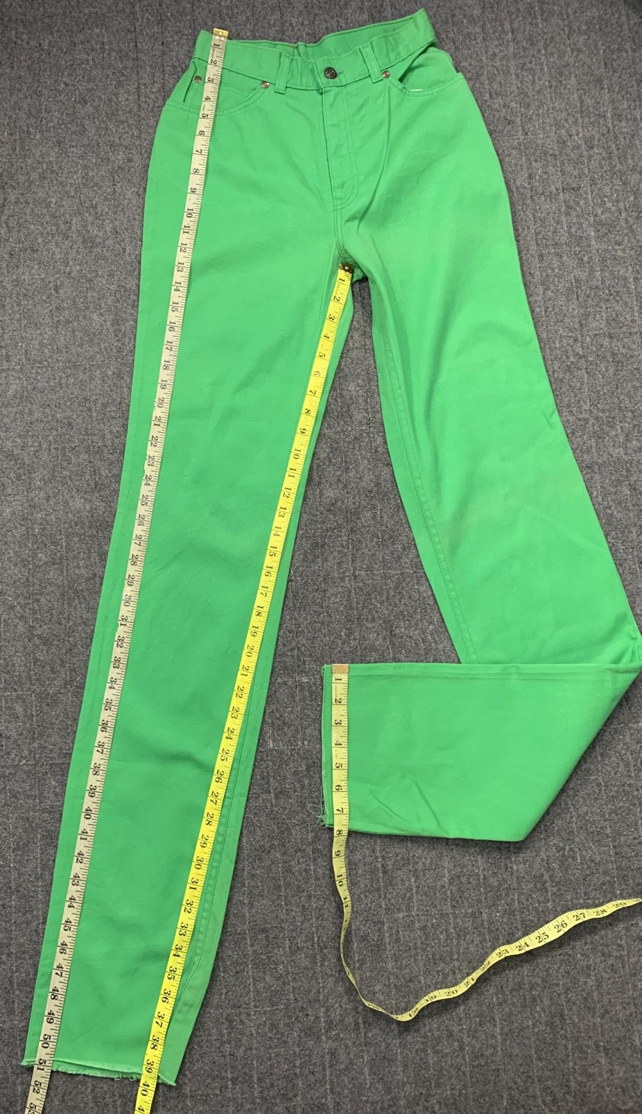Levi's Levis 84’ Olympic Game US Green Denim Jeans Straight Cut Size 25" / US 0 / IT 36 - 11 Thumbnail