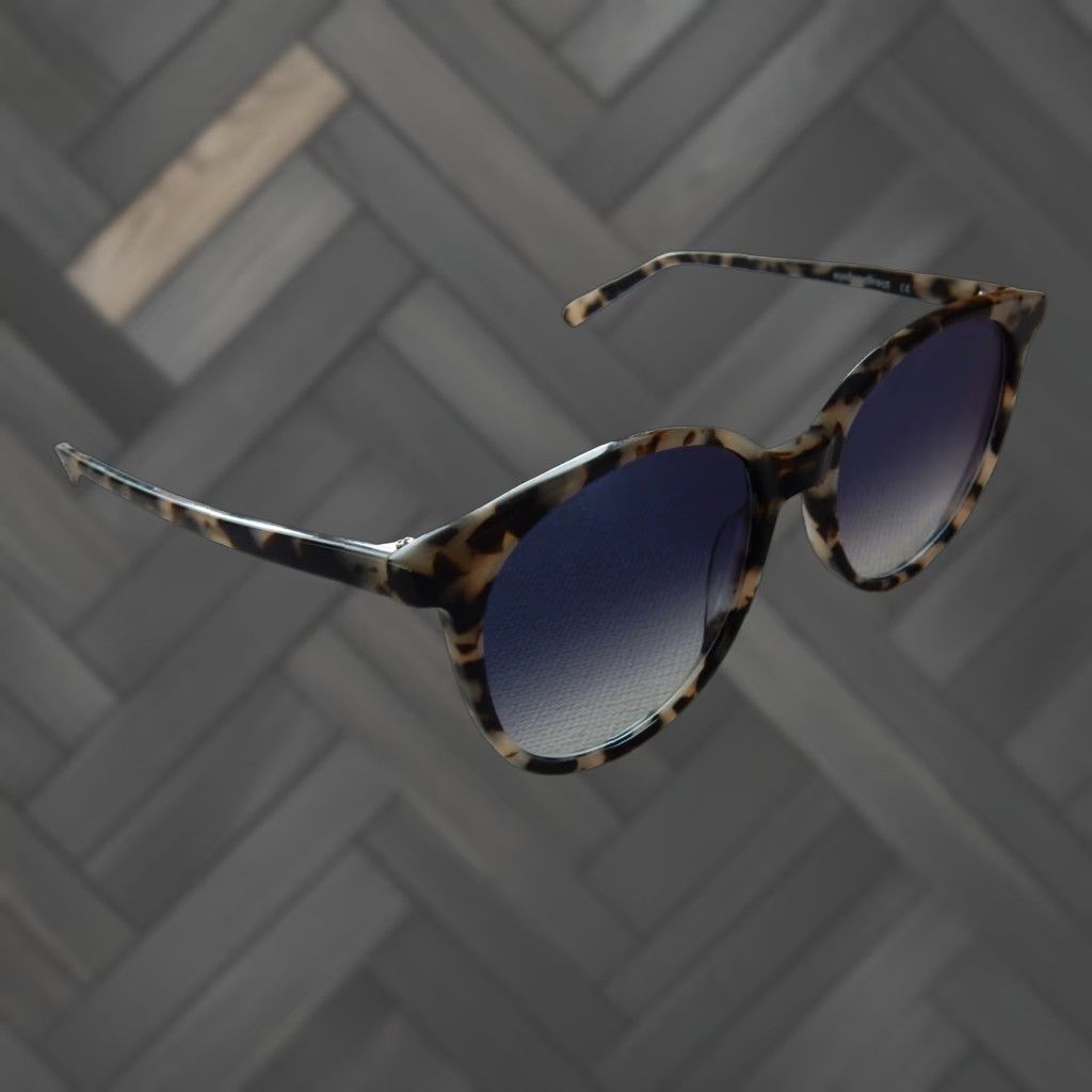 Vintage Eyebuydirect Sunglasses Frames Only Beige & Black Unisex Adults 52mm 17mm 140mm C3 Sun Bardot Size ONE SIZE - 1 Thumbnail