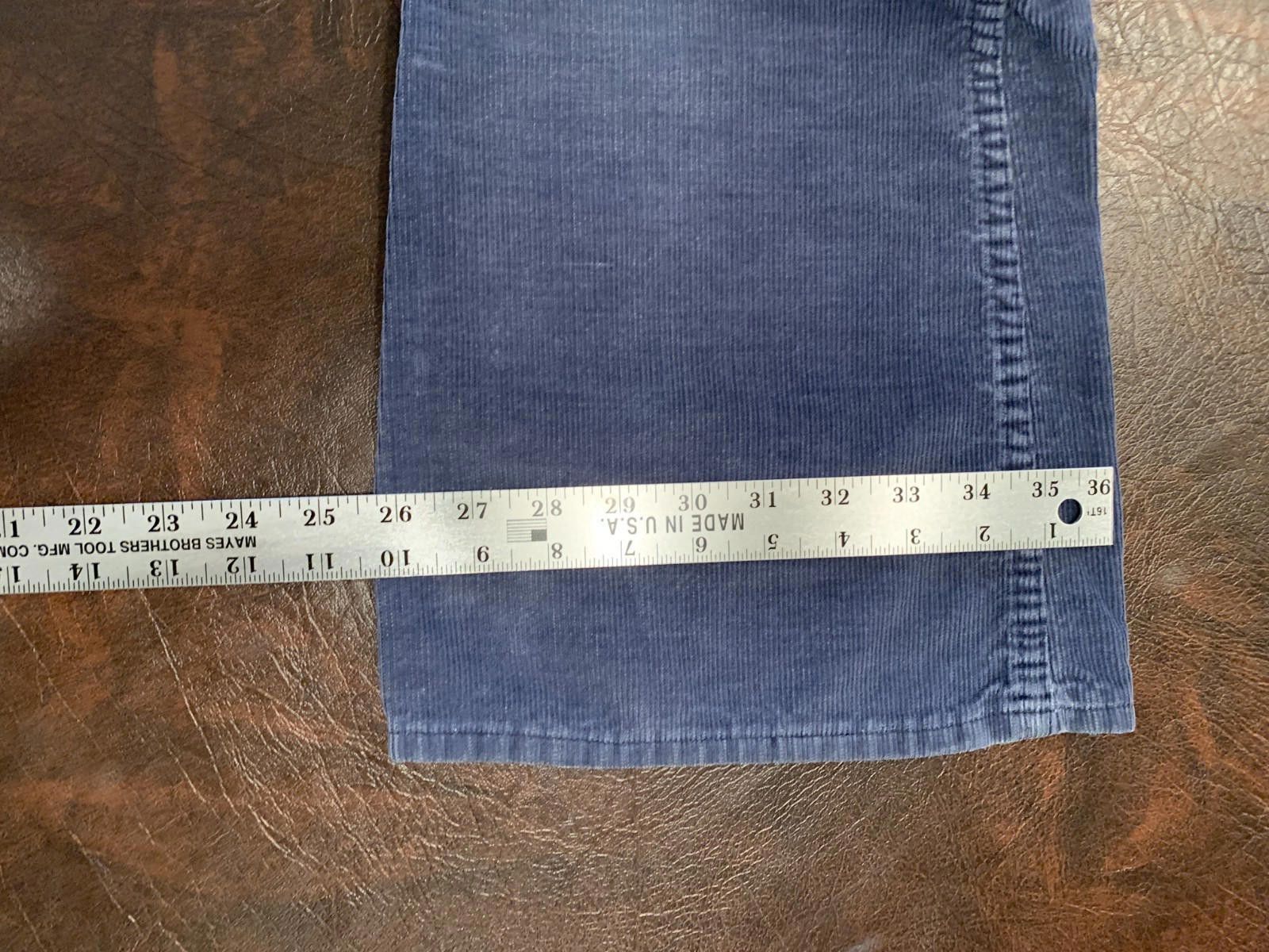 Designer Vintage JC Penny Plain Pockets Mens Grey Corduroy Pants (225 Size US 32 / EU 48 - 6 Thumbnail