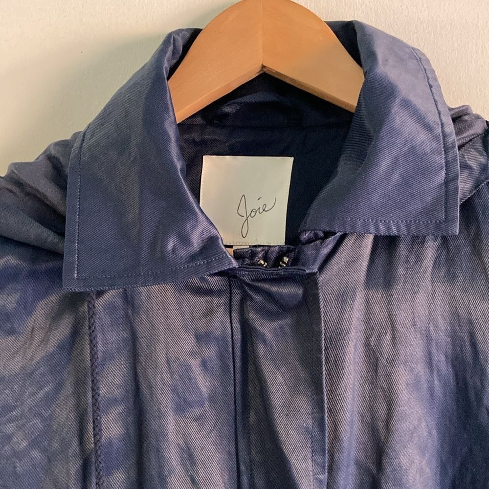 Joie Joie Eisner Utility Jacket XS Navy Blue Hip Length Trench Co Size XS / US 0-2 / IT 36-38 - 8 Thumbnail