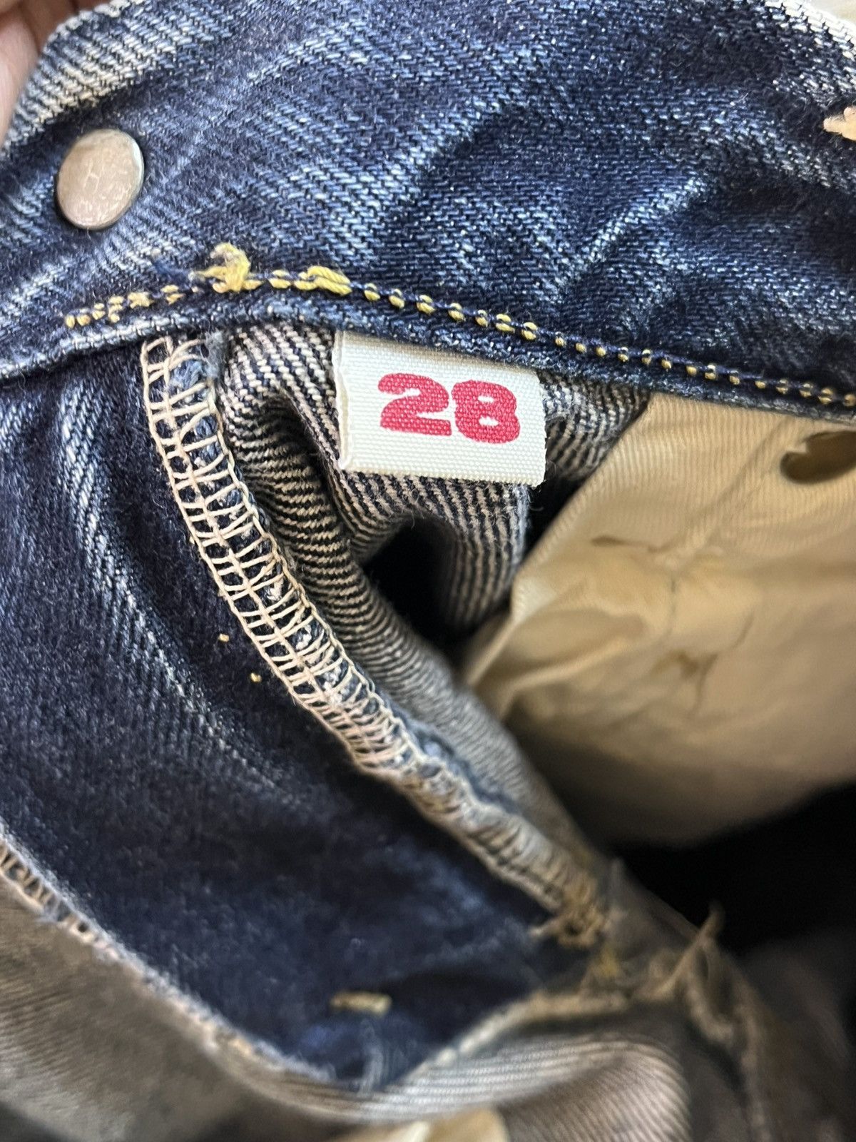 Blue Blue Japan Vintage Blue Blue Japan Slim Fit Distressed Denim Size US 30 / EU 46 - 12 Thumbnail