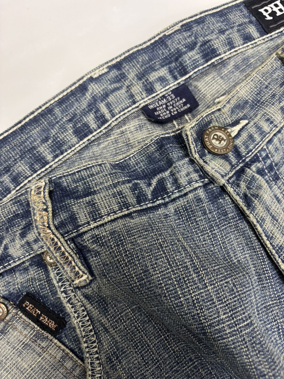 Kapital Baggy Jeans Phat Farm Embroidery Rare Design Jeans Size US 38 / EU 54 - 10 Thumbnail
