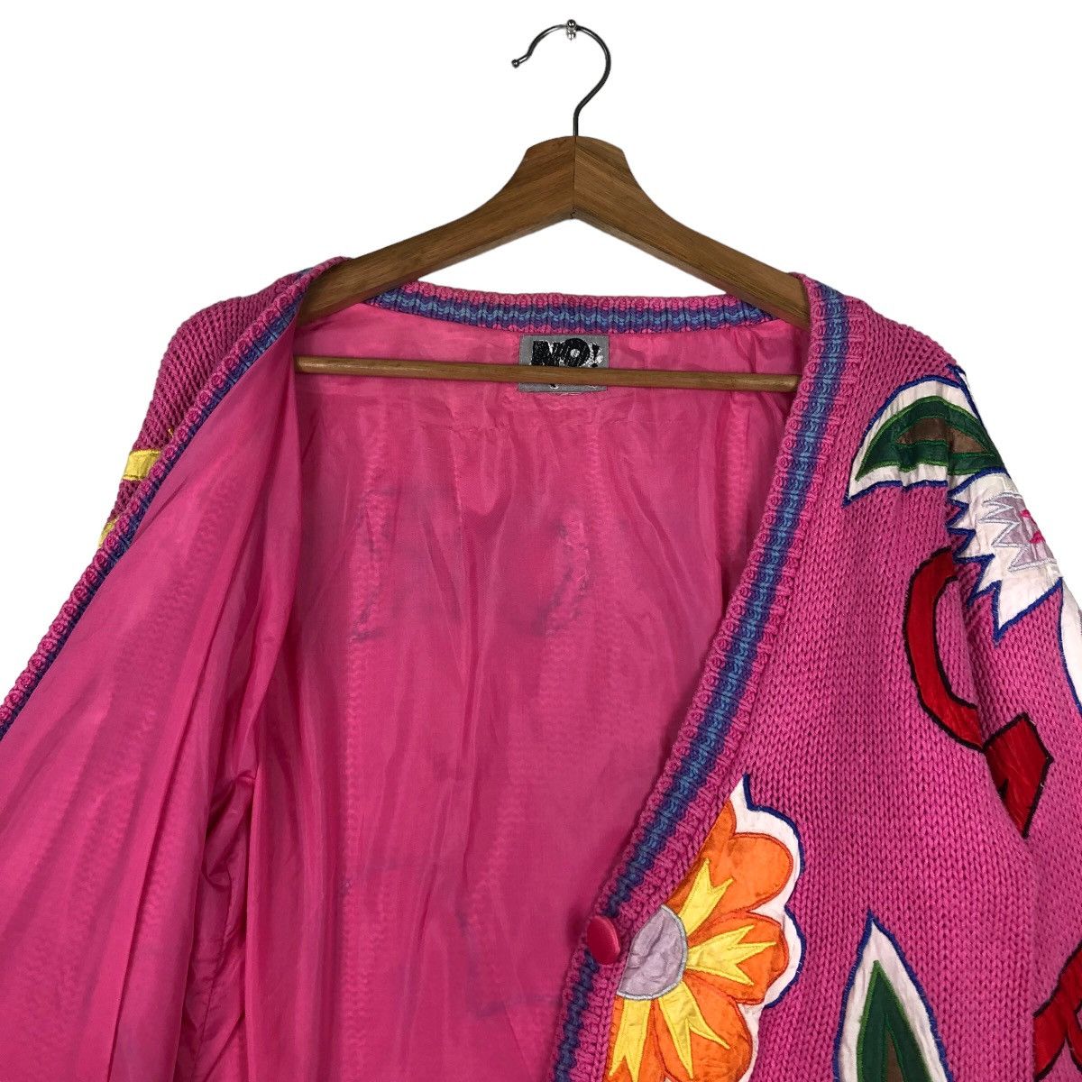 Hysteric Glamour 🔥90’s Embroidery Cardigan Jacket Big Logo Japan Made Size M / US 6-8 / IT 42-44 - 9 Thumbnail