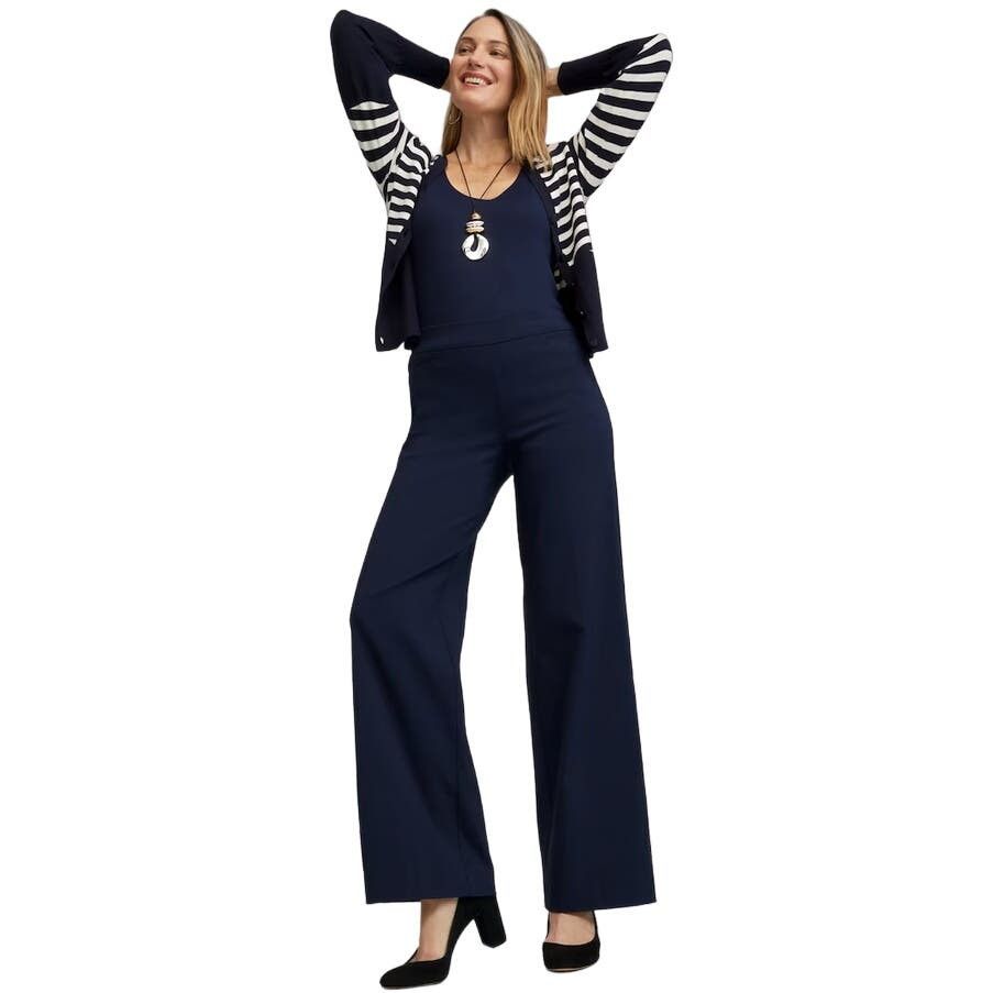 image of Dusan Wool Dress Pants In Navy Blue | Size S, Women's