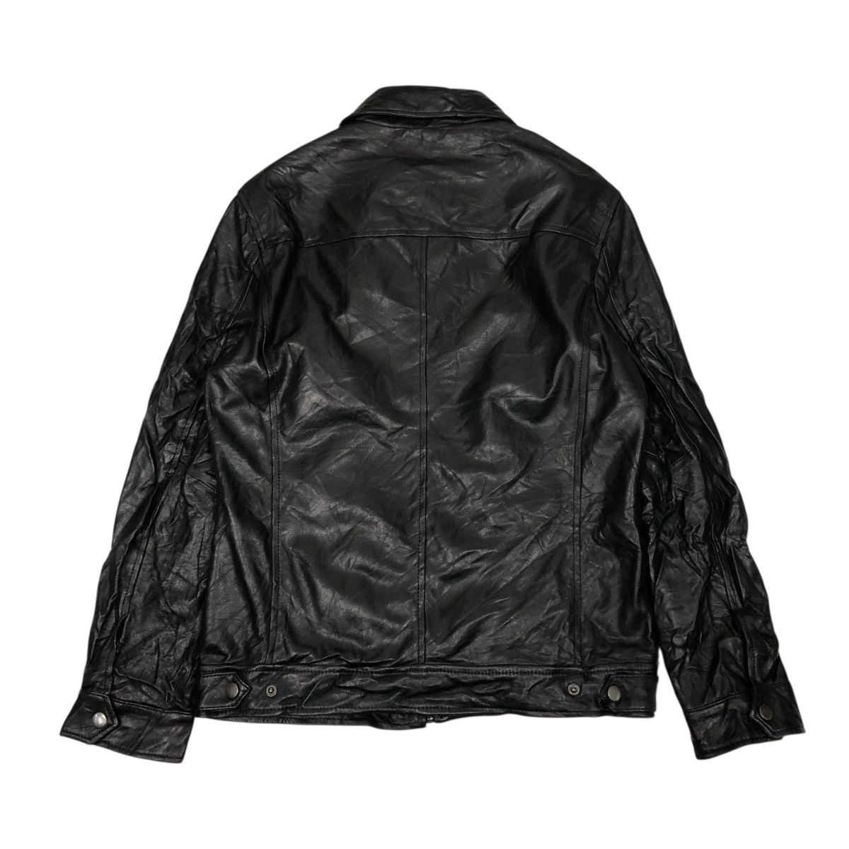 Japanese Brand 🔥VINTAGE UNBRANDED SOFT LEATHER JACKET RACER ISSEY MIYAKE Size US S / EU 44-46 / 1 - 2 Thumbnail