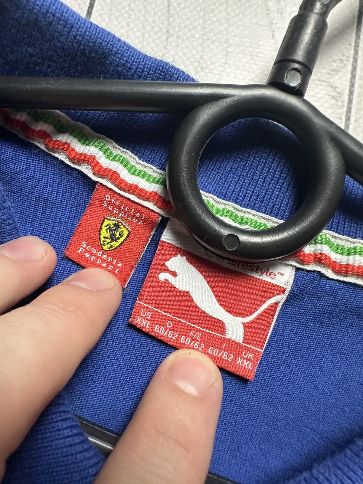 Ferrari × Vintage Vintage blue Ferrari racing polo blue logo Size US XXL / EU 58 / 5 - 6 Thumbnail