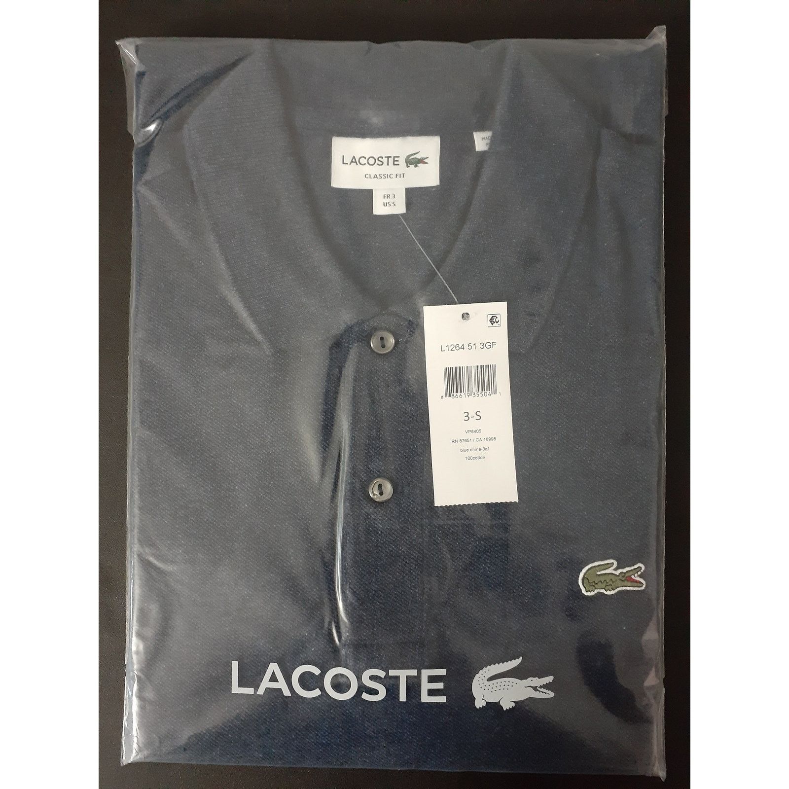 Lacoste Lacoste Men's Classic Pique Polo Shirt, itch Blue Chine S Size US S / EU 44-46 / 1 - 2 Thumbnail