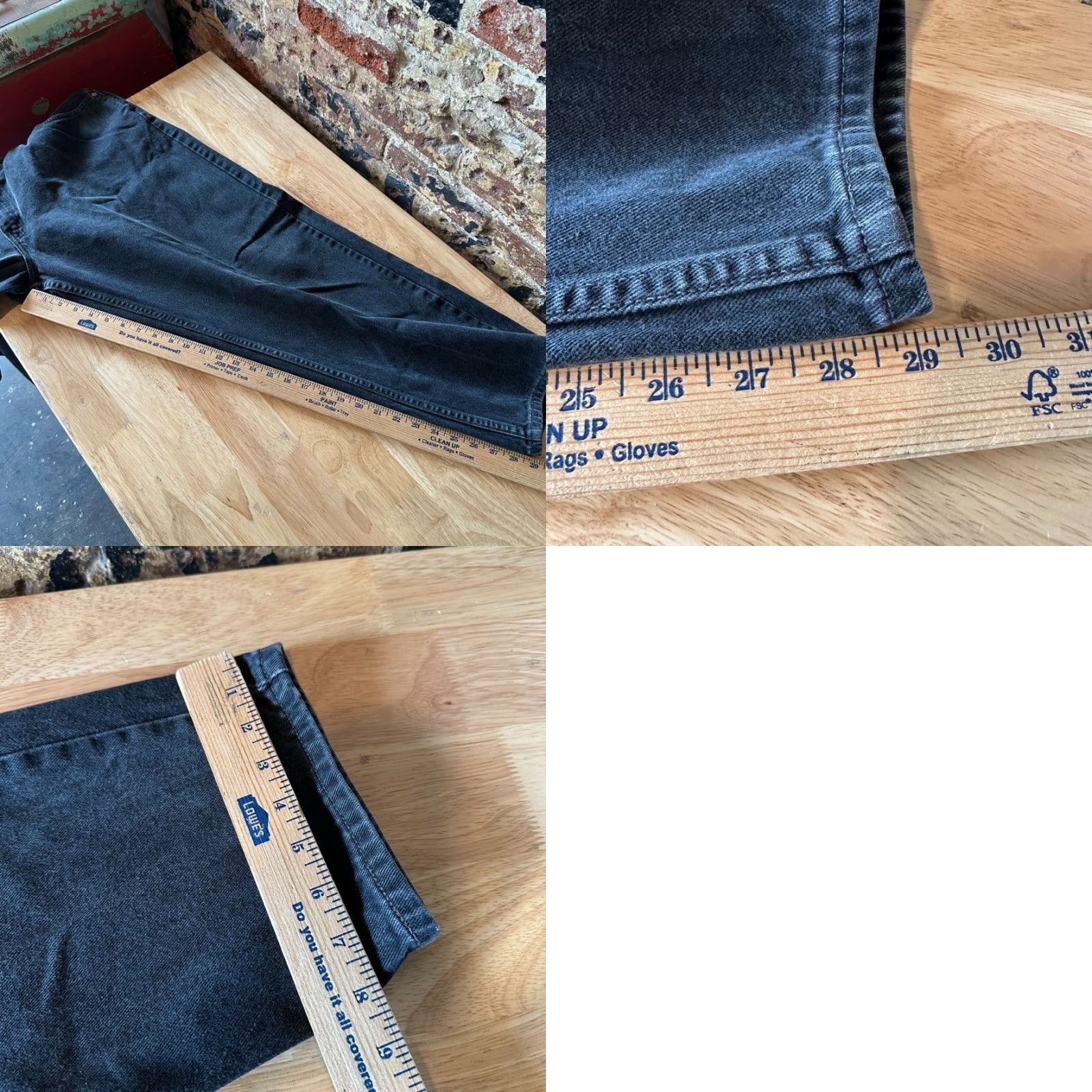 Levi's VINTAGE Levi's 560 Levi's Jeans 40x29.5 Black Tapered Leg 5-Pocket Denim Zip Mens Retro USA Logo Size US 40 / EU 56 - 9 Thumbnail