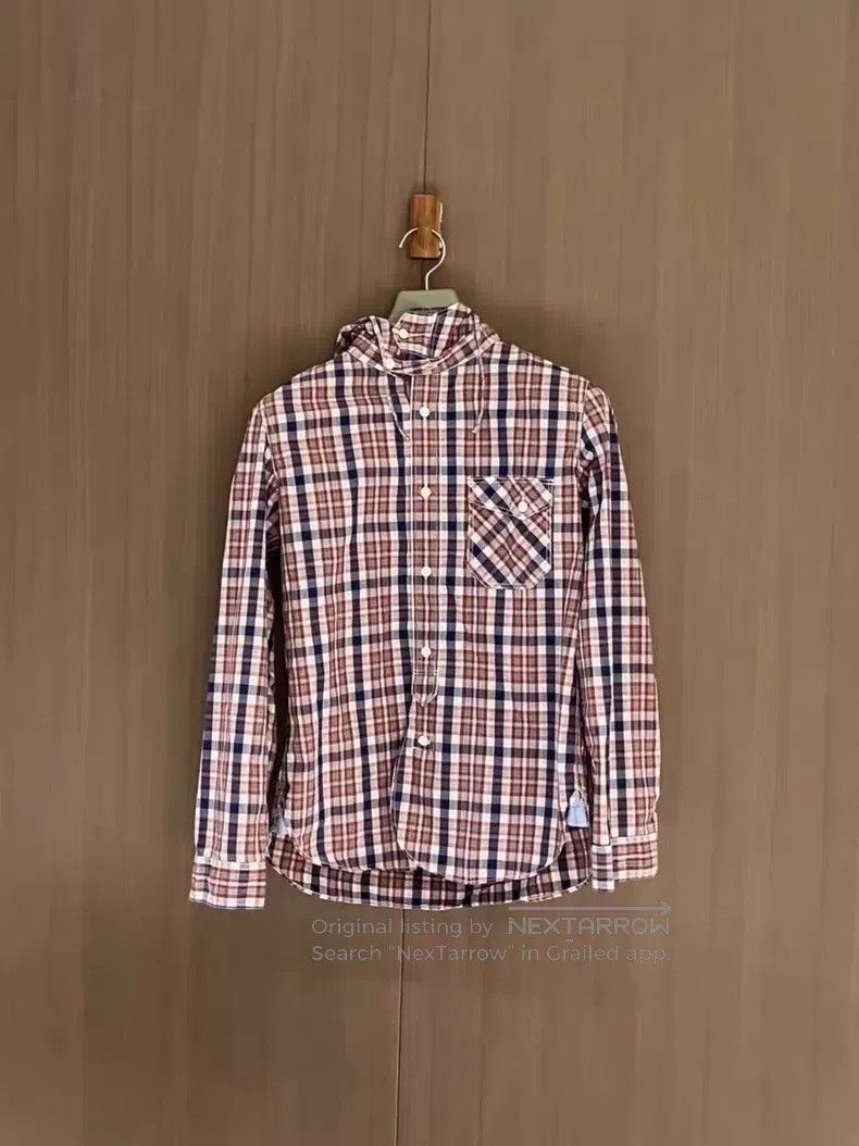 Junya Watanabe Junya Watanabe Plaid Patchwork Hooded Shirt Size US S / EU 44-46 / 1 - 1 Thumbnail
