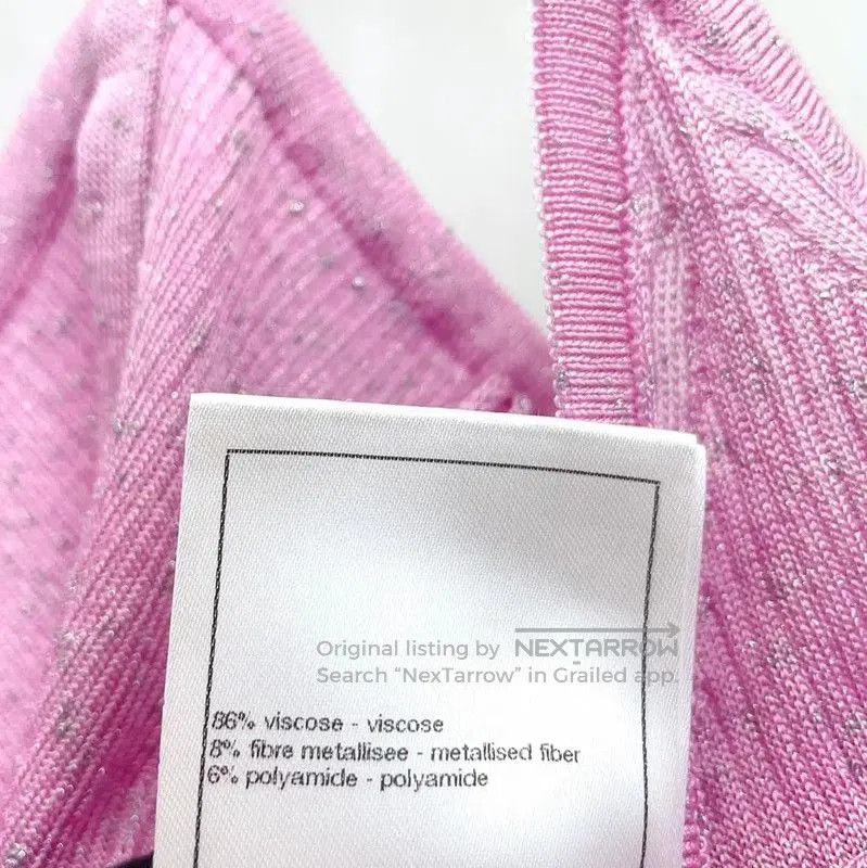 Chanel Chanel Pink Viscose Women's Dress Size S . Size S / US 4 / IT 40 - 9 Thumbnail