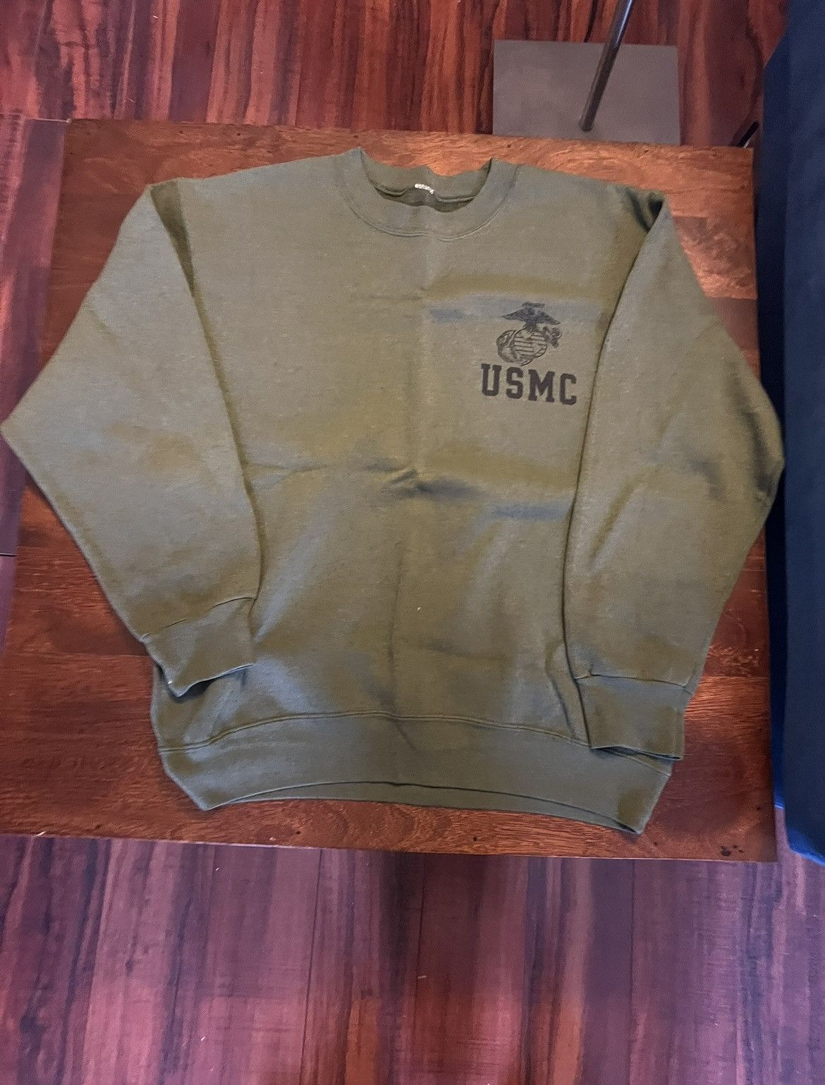 Vintage Olive Vintage USMC Crewneck Size US M / EU 48-50 / 2 - 1 Thumbnail