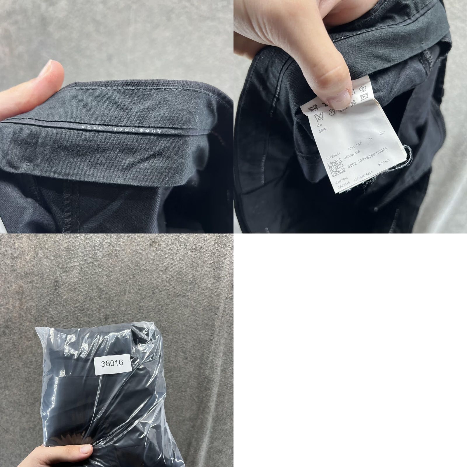 Hugo Boss HUGO BOSS Pants Mens 36R Black Jeffery US Dress Slacks Flat Front Office Regular Waist 42in Straight Leg Bagged-Preowned Mens Size US 36 / EU 52 - 8 Thumbnail