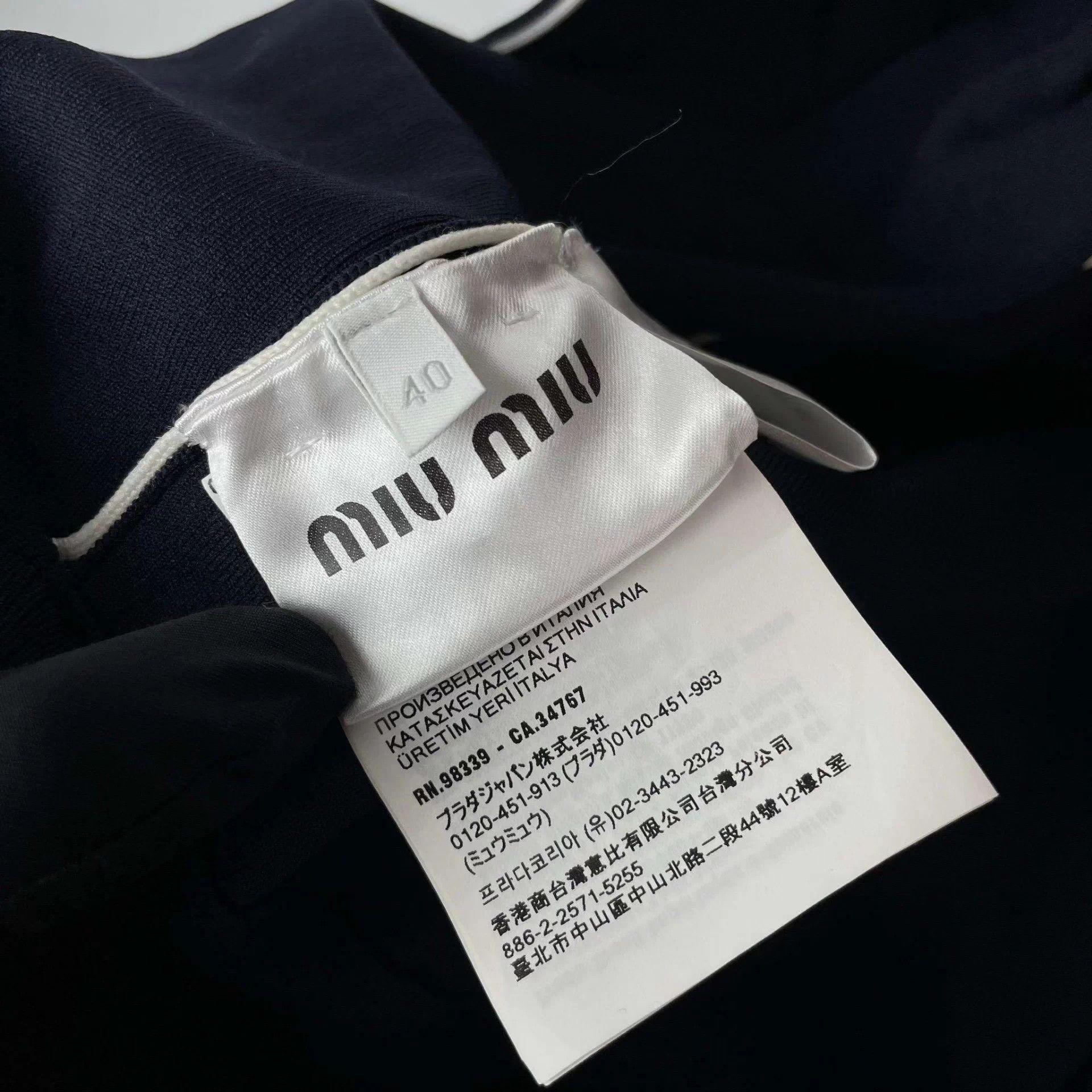 Miu Miu MIU MIU Navy Blue Jacket 40 Size US XXS / EU 40 - 4 Thumbnail