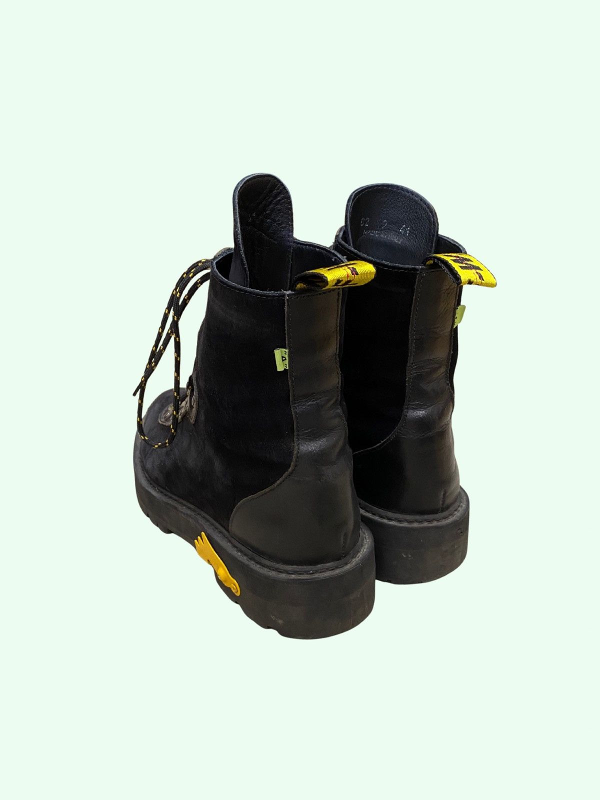 Off-White Off White Suede Hiking Boots in Black Size US 8 / EU 41 - 4 Thumbnail