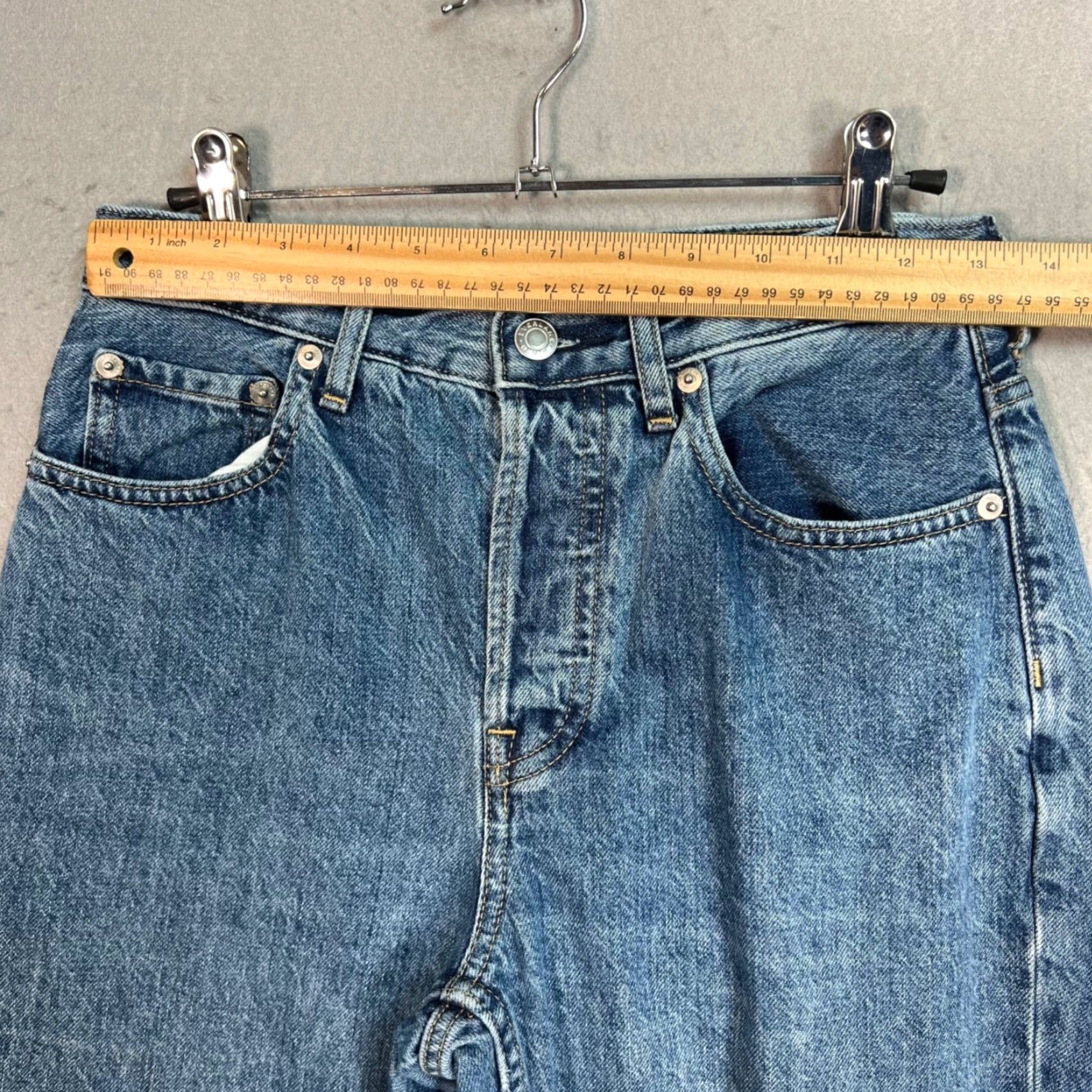 Everlane Everlane Jeans 90s Cropped High-Rise Straight Leg Denim Blue Womens Size 26 Size 26" / US 2 / IT 38 - 5 Thumbnail