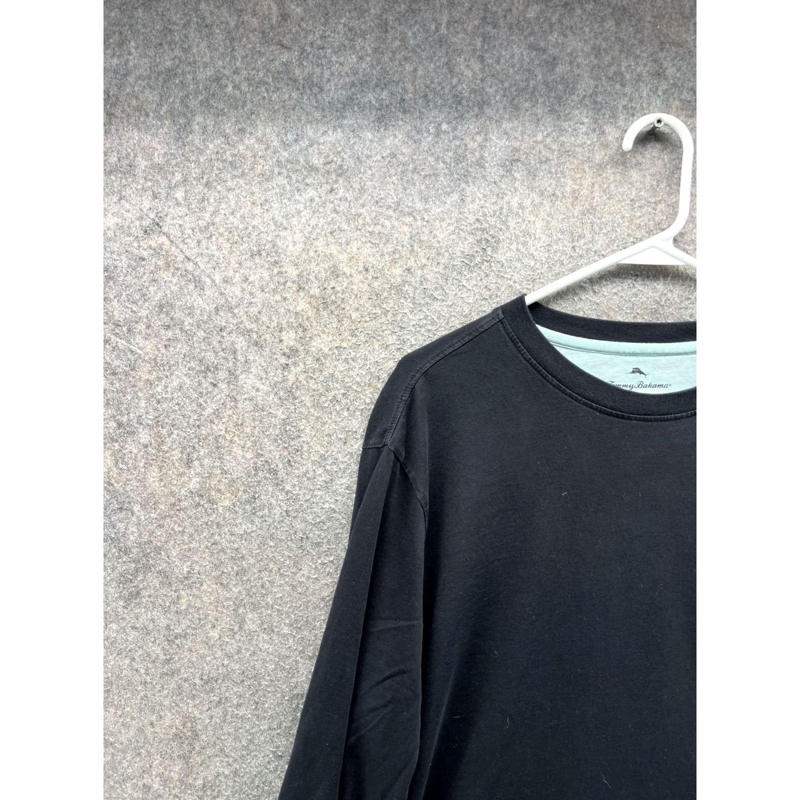 Tommy Bahama Tommy Bahama Shirt Mens M Black Relax Pima Cotton Pocket Long Sleeve Tee Size US M / EU 48-50 / 2 - 7 Thumbnail