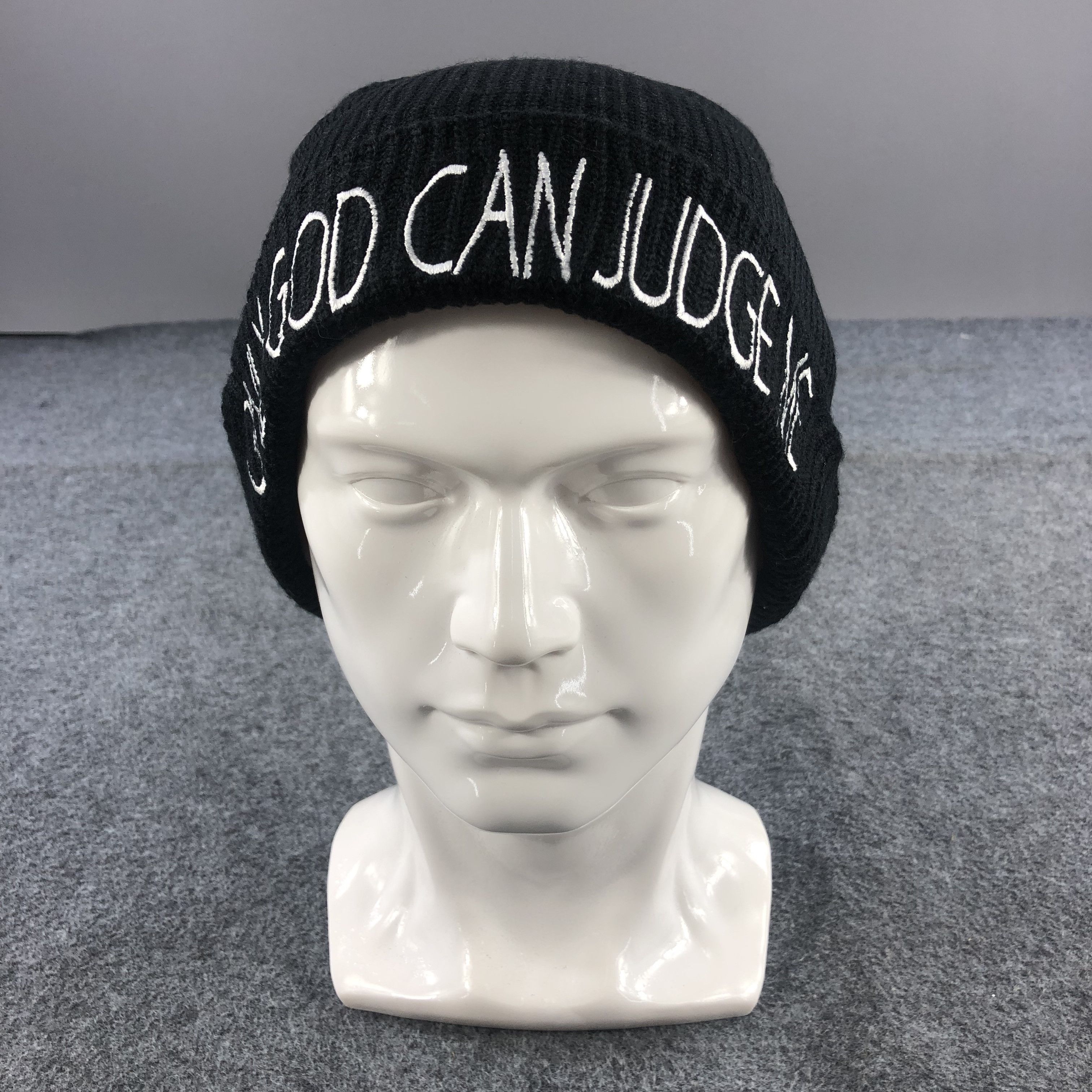 Vintage Unknown Only God Can Judge Me Beanie Snowcap Winter Hat B232 Size ONE SIZE - 1 Thumbnail