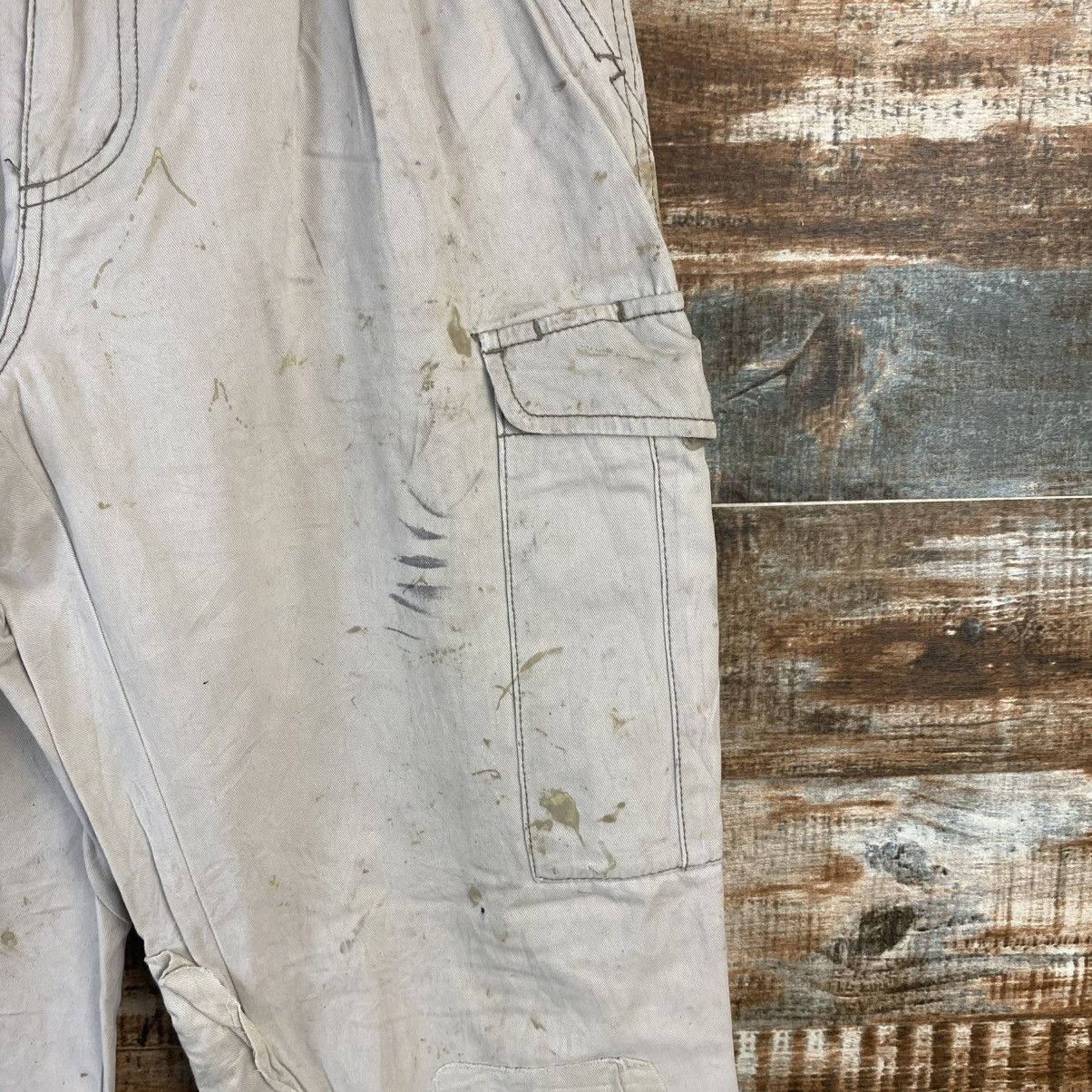 Japanese Brand DL Suolotions White Cargo Multipocket Pants #C967 Size 25" / US 0 / IT 36 - 9 Thumbnail