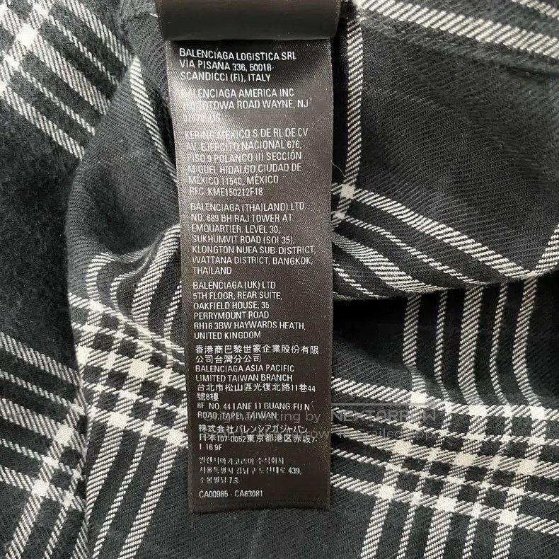 Balenciaga Balenciaga Cotton Black Plaid Shirt Size 1 Size US S / EU 44-46 / 1 - 5 Thumbnail