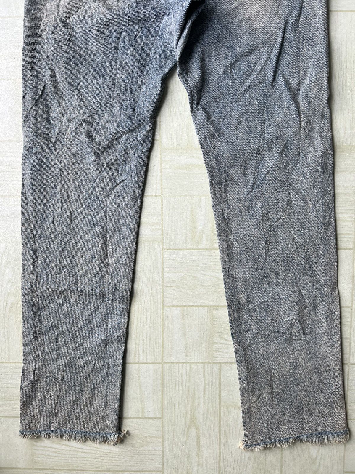 Wooyoungmi ARCHIVE FW18 Wooyoungmi Wave Cut Raw Hem Distressed Denim Size US 34 / EU 50 - 7 Thumbnail
