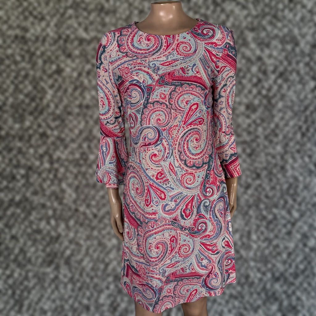 Tommy Hilfiger Tommy Hilfiger Dress 4 Career Pink Polyester Floral Shift Size S / US 4 / IT 40 - 1 Thumbnail