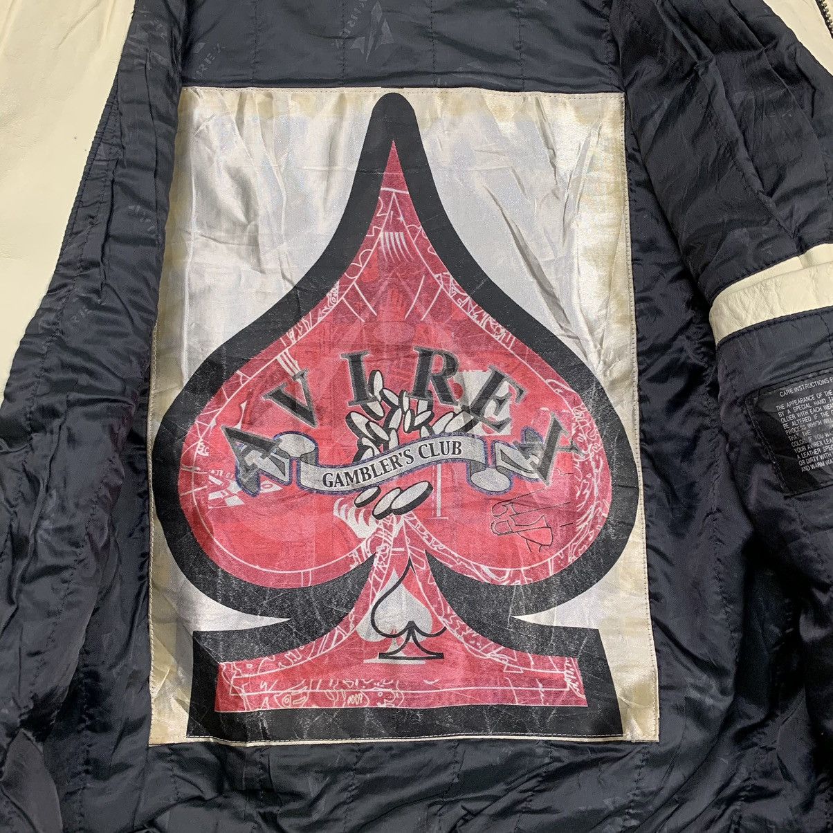 Avirex × Vintage Vtg avirex gambler’s club king casino bomber leather jacket Size US M / EU 48-50 / 2 - 7 Thumbnail