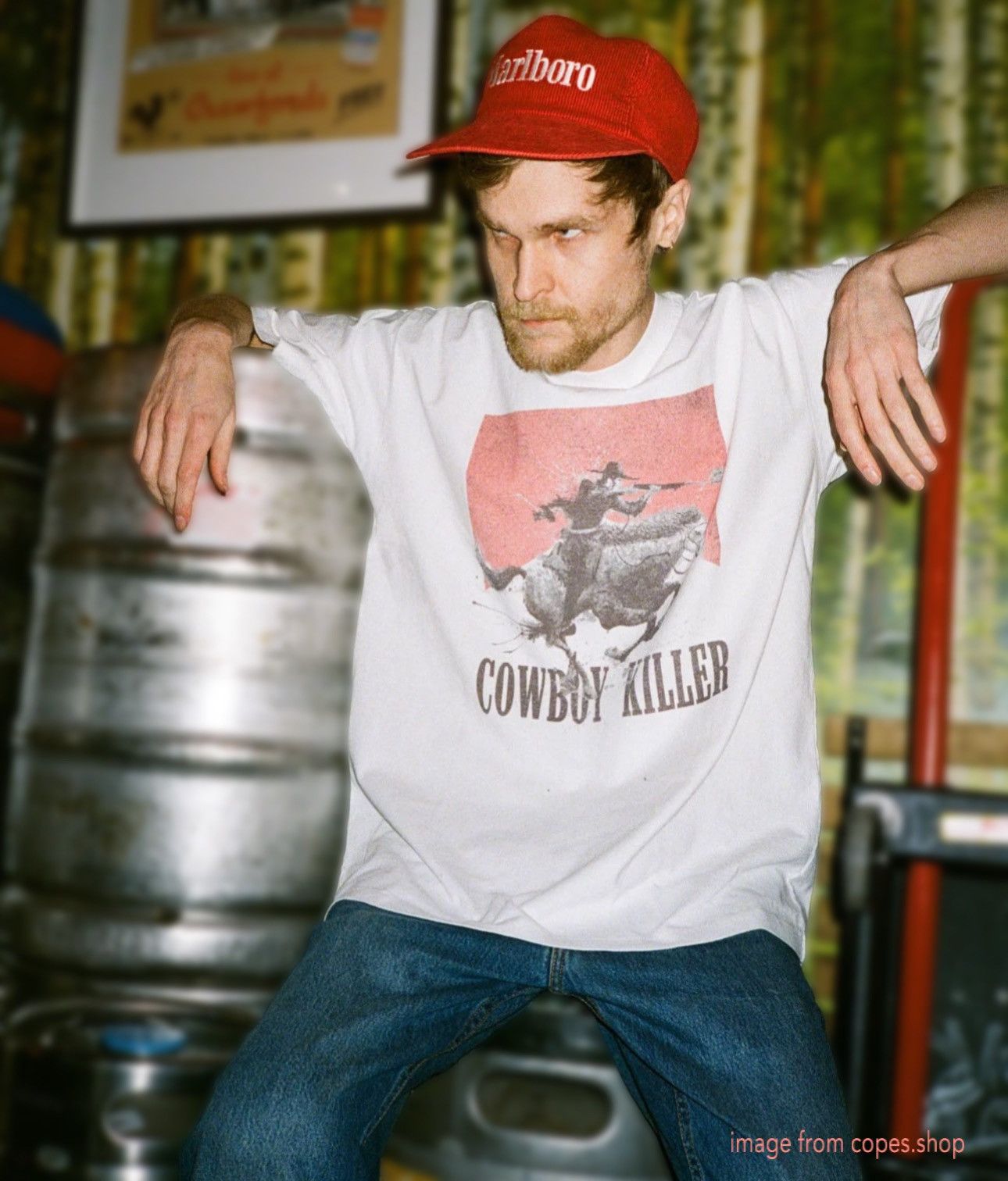 Copes copes x Slug Christ Cowboy Killer T-Shirt Size US XL / EU 56 / 4 - 2 Thumbnail