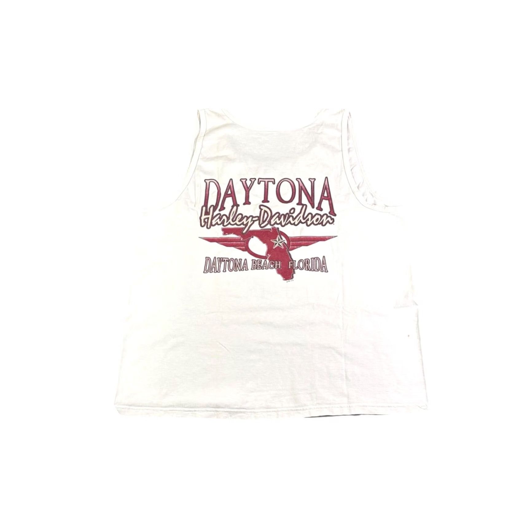 Harley Davidson VINTAGE Harley-Davidson Daytona Bike Week Tank Top White XL Mens 90s USA Shirt Size US XL / EU 56 / 4 - 2 Thumbnail