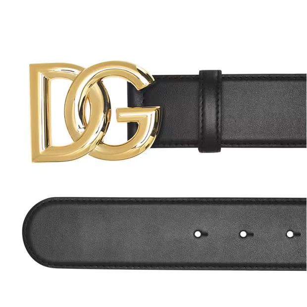 Dolce & Gabbana o1g2r1mq1024 Size: 80 / Crossover Logo Belt in Black Size ONE SIZE - 3 Thumbnail