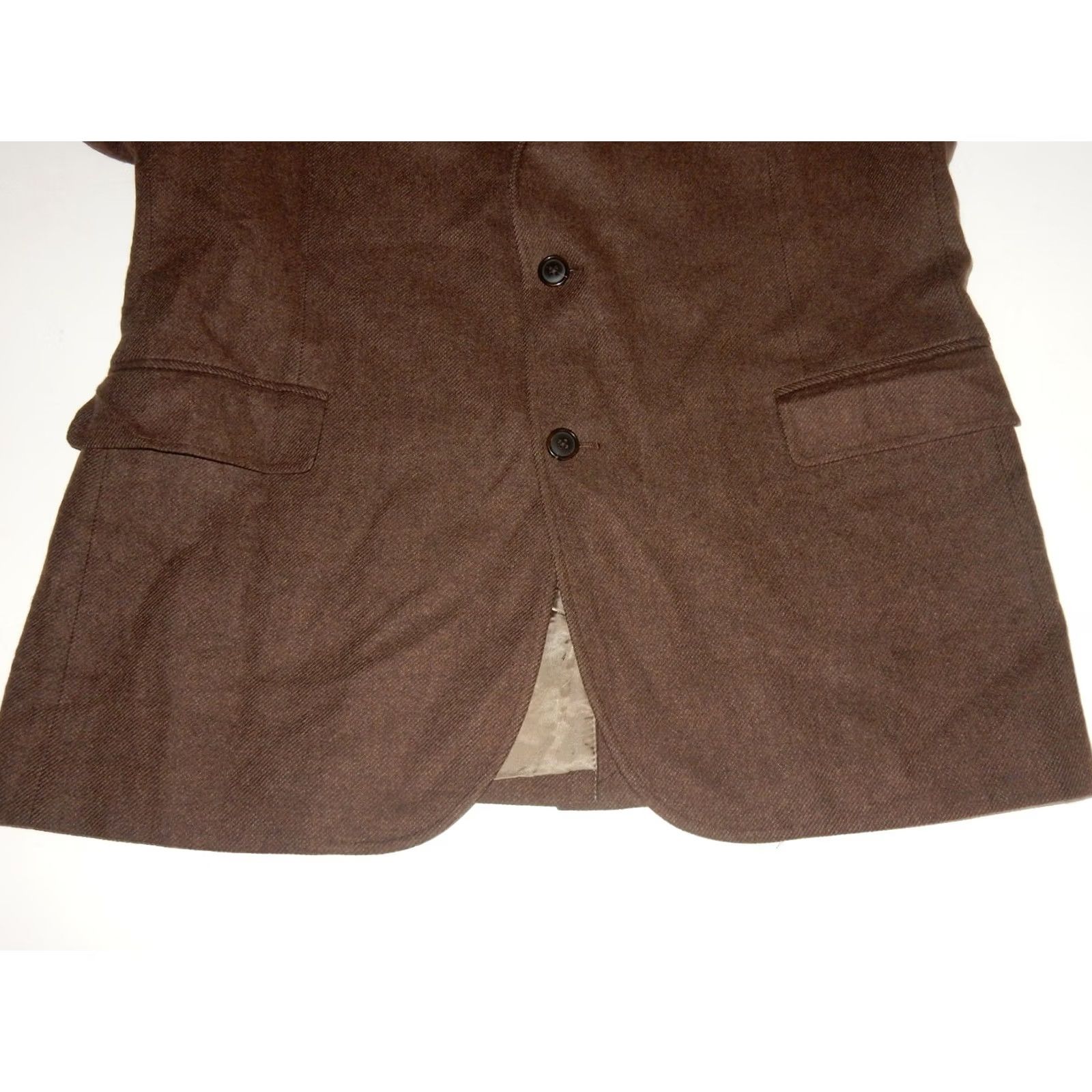 Brooks Brothers Brooks Brothers Blazer Jacket Sport Coat 40L Brown Men's Blazer Madison Size 40R - 3 Thumbnail