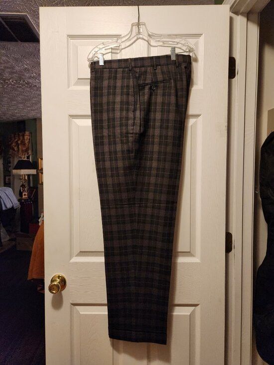 Jos. A. Bank Jos.a.bank men's multicolor 100%wool dress pants size: 38/32 Size 38R - 2 Thumbnail