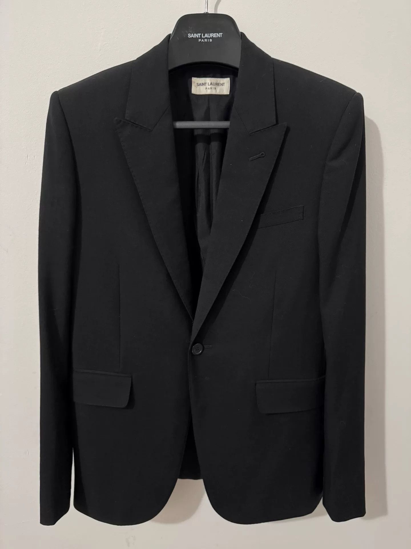 Saint Laurent Paris Saint Laurent Smoking Jacket Suit Size US S / EU 44-46 / 1 - 1 Thumbnail