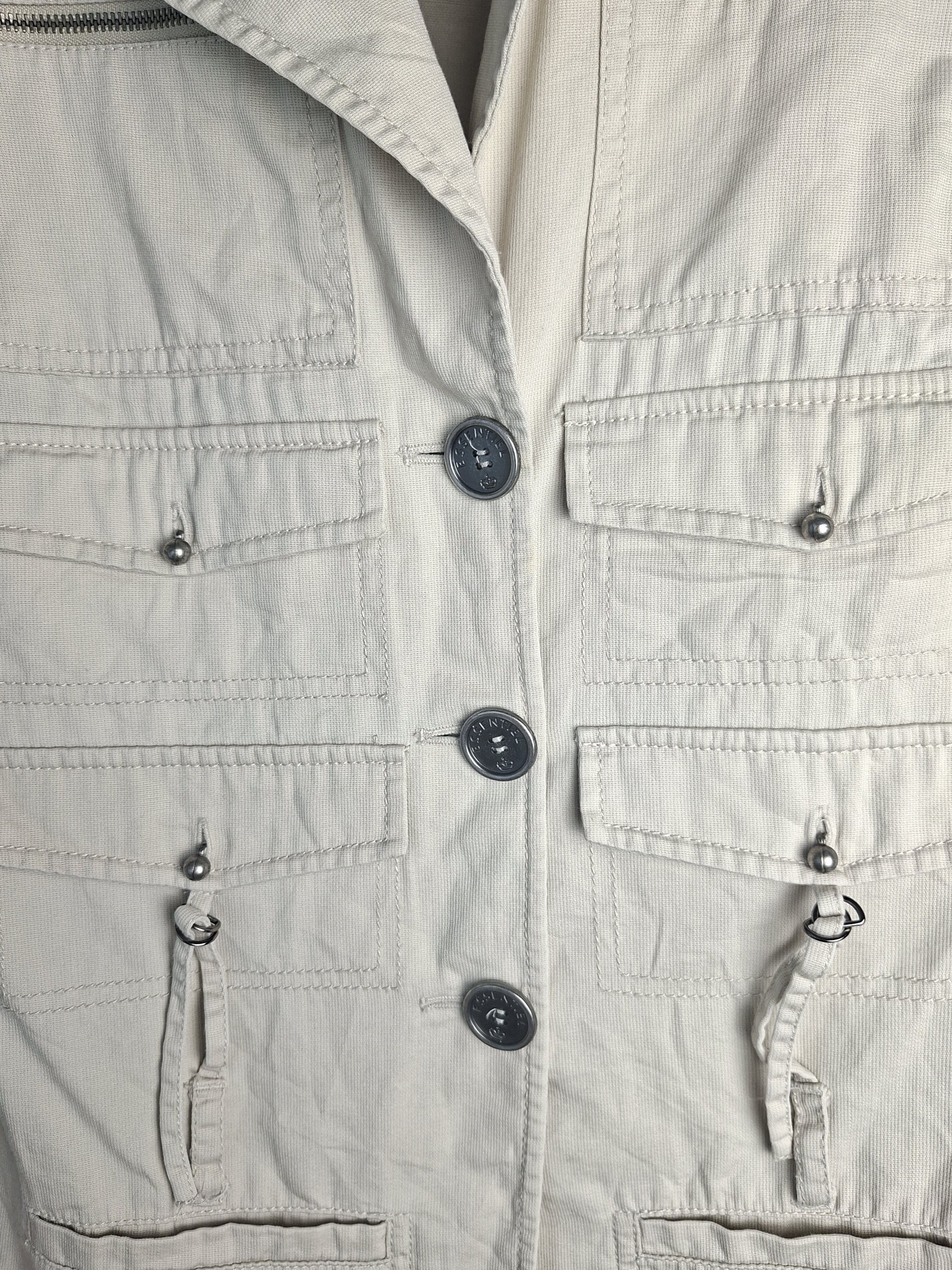 Essentiel Antwerp ESSENTIEL ANTWERP Linen Blend Safari Utility Jacket Beige Size S / US 4 / IT 40 - 4 Thumbnail