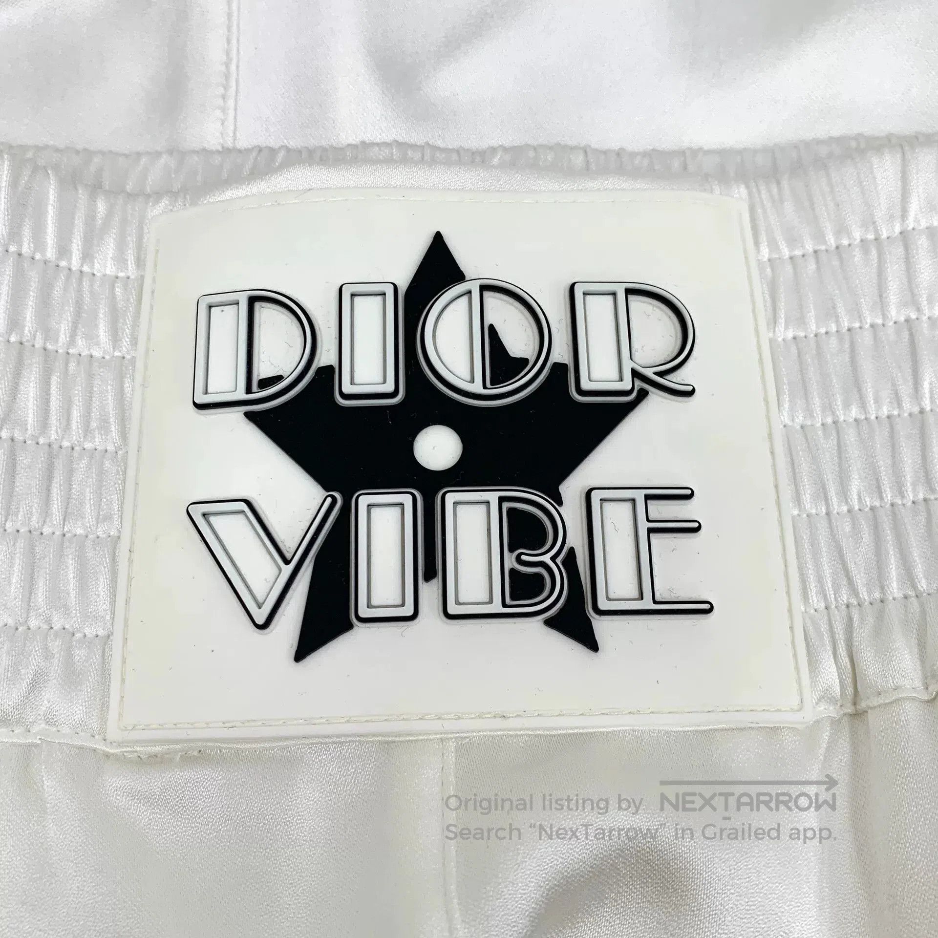 Dior white logo elastic waist casual shorts. Size 28" / US 6 / IT 42 - 6 Thumbnail