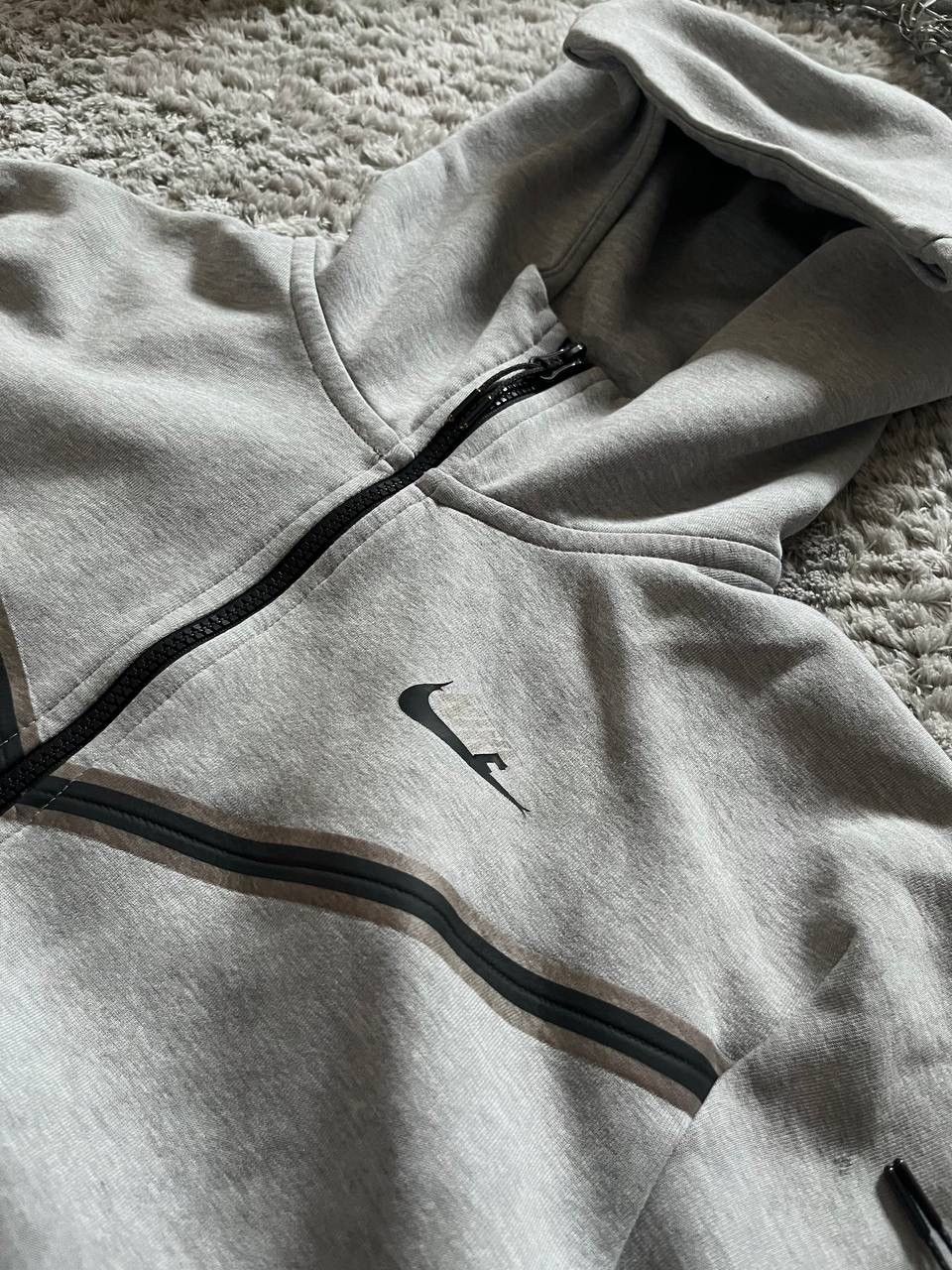 Nike × Vintage Nike Zip-Hoodie Tech-Fleece Streetwear Drill Logo Swoosh Size US M / EU 48-50 / 2 - 9 Thumbnail