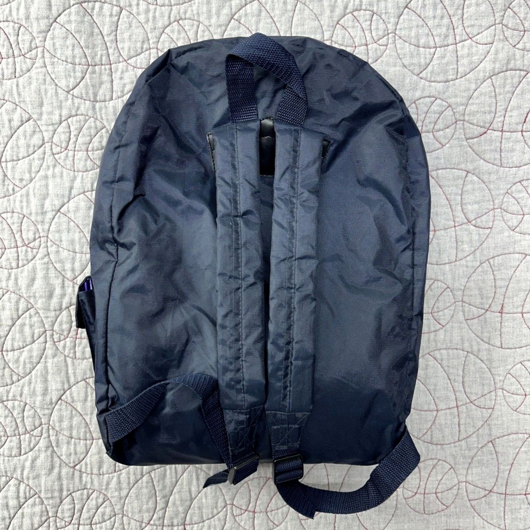 Logo 7 National Audubon Society Backpack Navy Blue Lightweight Nylon Patch Logo Size ONE SIZE - 6 Thumbnail