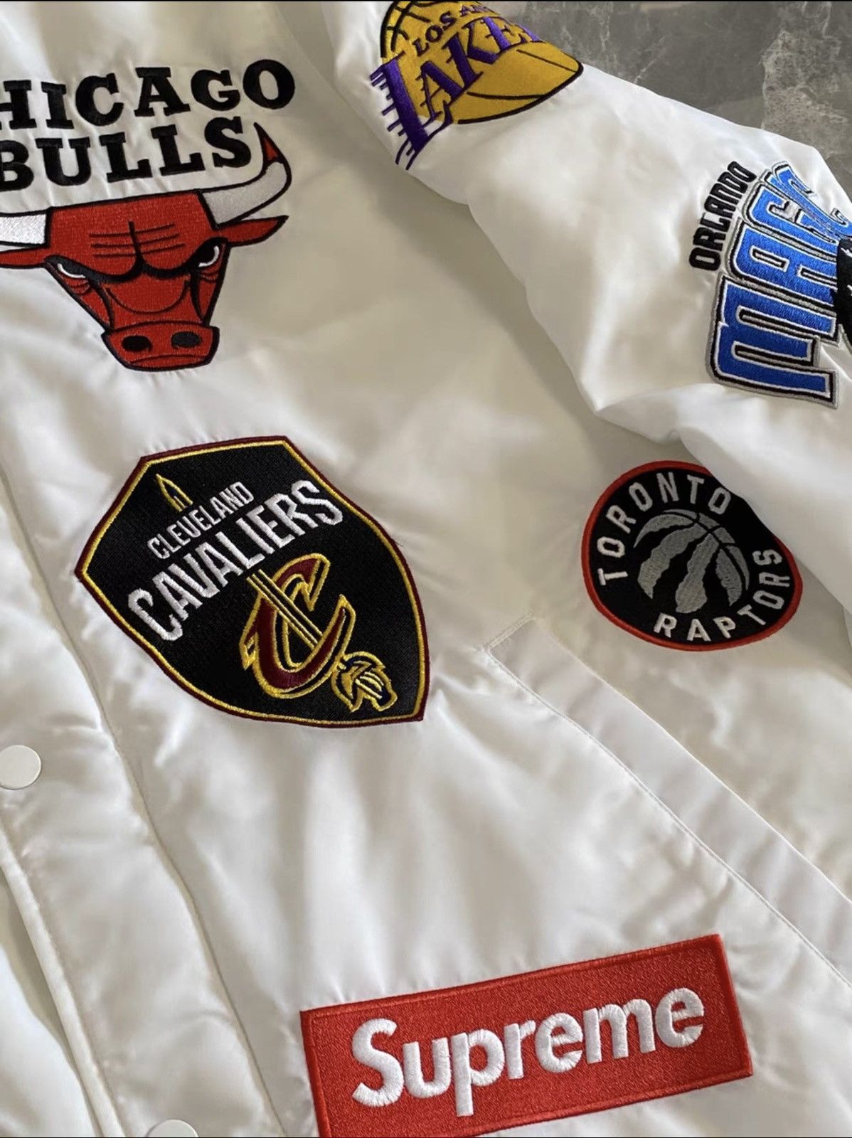 NBA Supreme nike nba teams warm-up Jacket bomber Jacket Size US S / EU 44-46 / 1 - 3 Thumbnail
