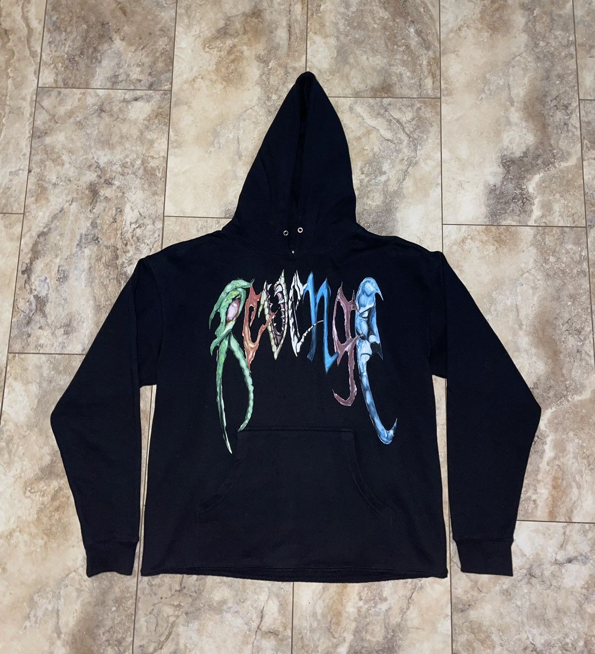 Revenge × Trippie Redd Trippie Redd X Revenge Arch Logo Hoodie Size ...