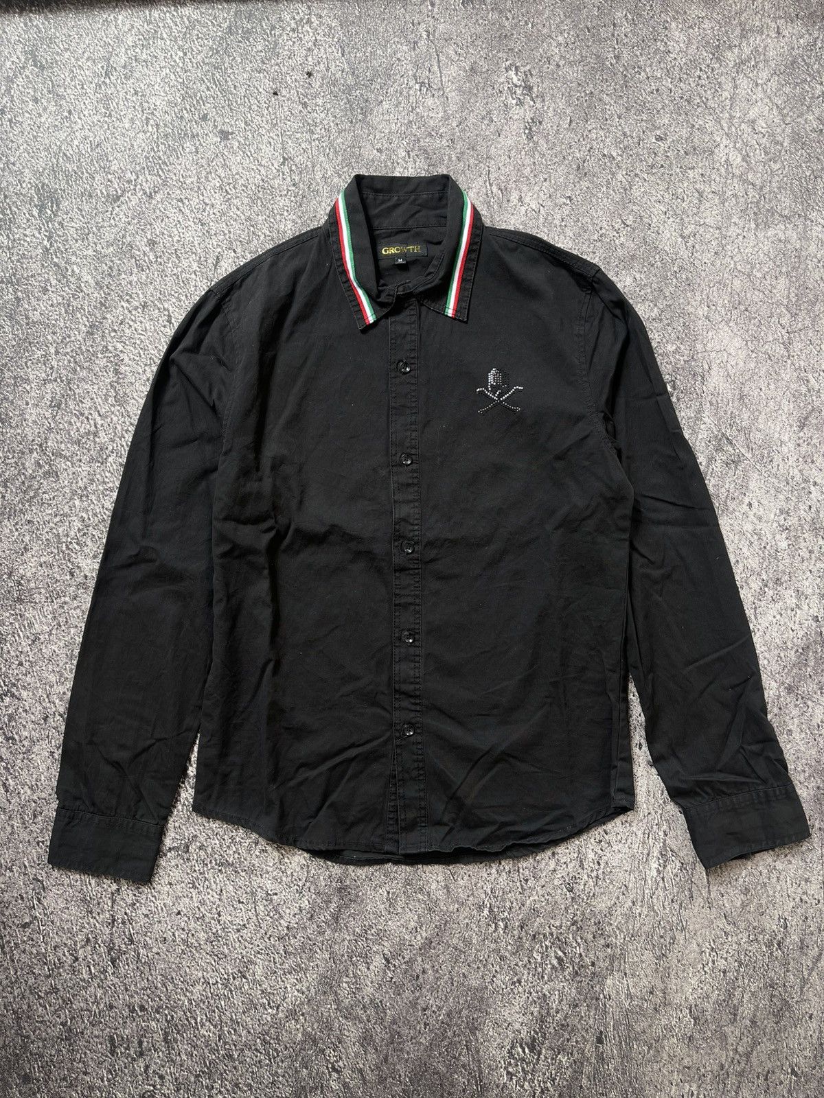 Japanese Brand Y2K Growth Skull ifsixwasnine button shirt Size US M / EU 48-50 / 2 - 1 Thumbnail