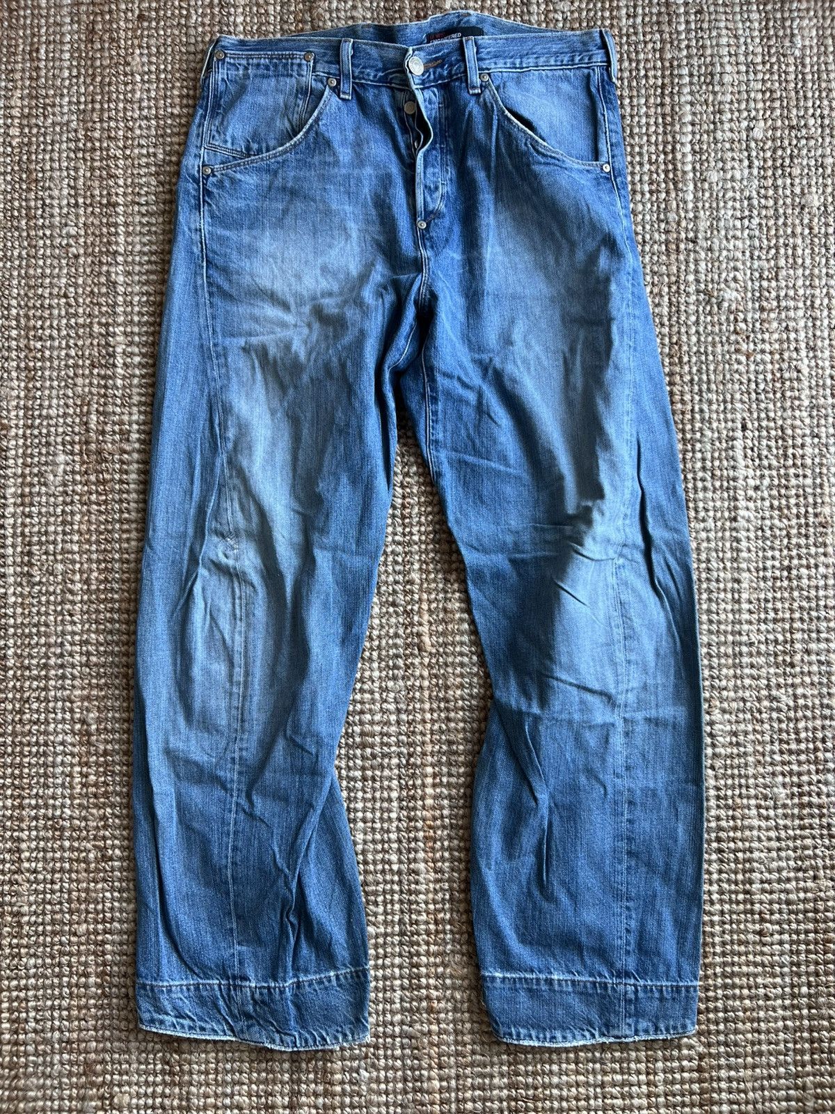 Levi's Levis Engineered Jeans Buckle Back Tag W34 Actual 36x33 Size US 34 / EU 50 - 1 Thumbnail
