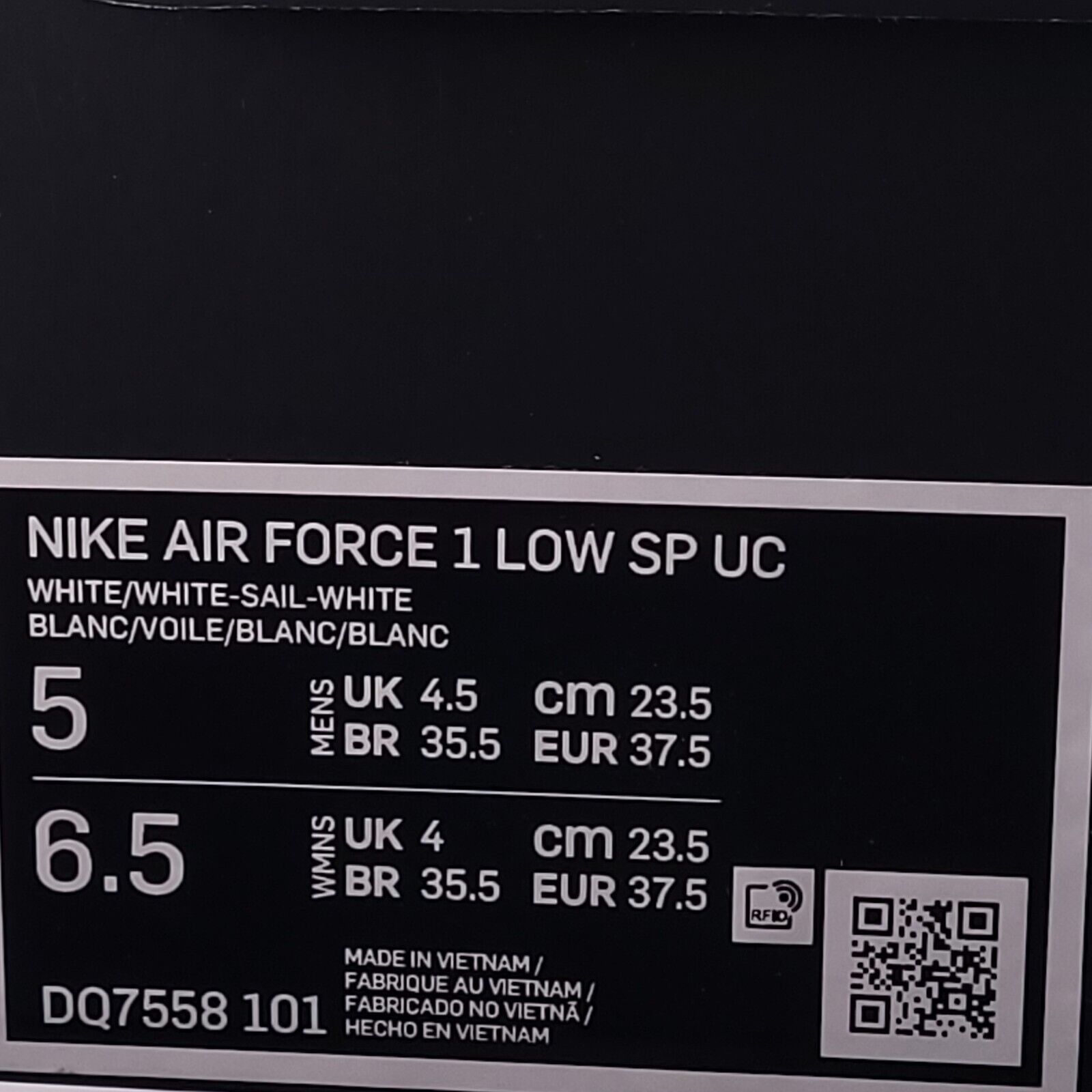 Nike Nike Air Force 1 Low SP UC Shoe Mens Size 5 DQ7558-101 White Size US 5 / EU 37 - 9 Thumbnail