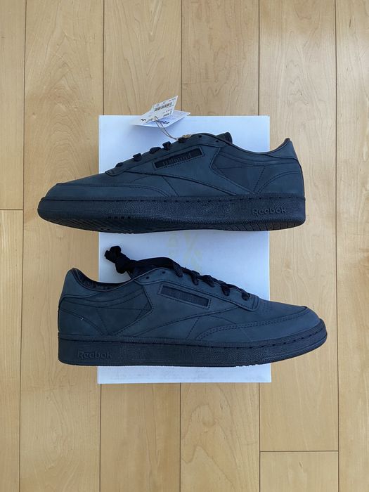 Reebok JJJJound x Reebok Club C 85 Nubuck Core Black | Grailed