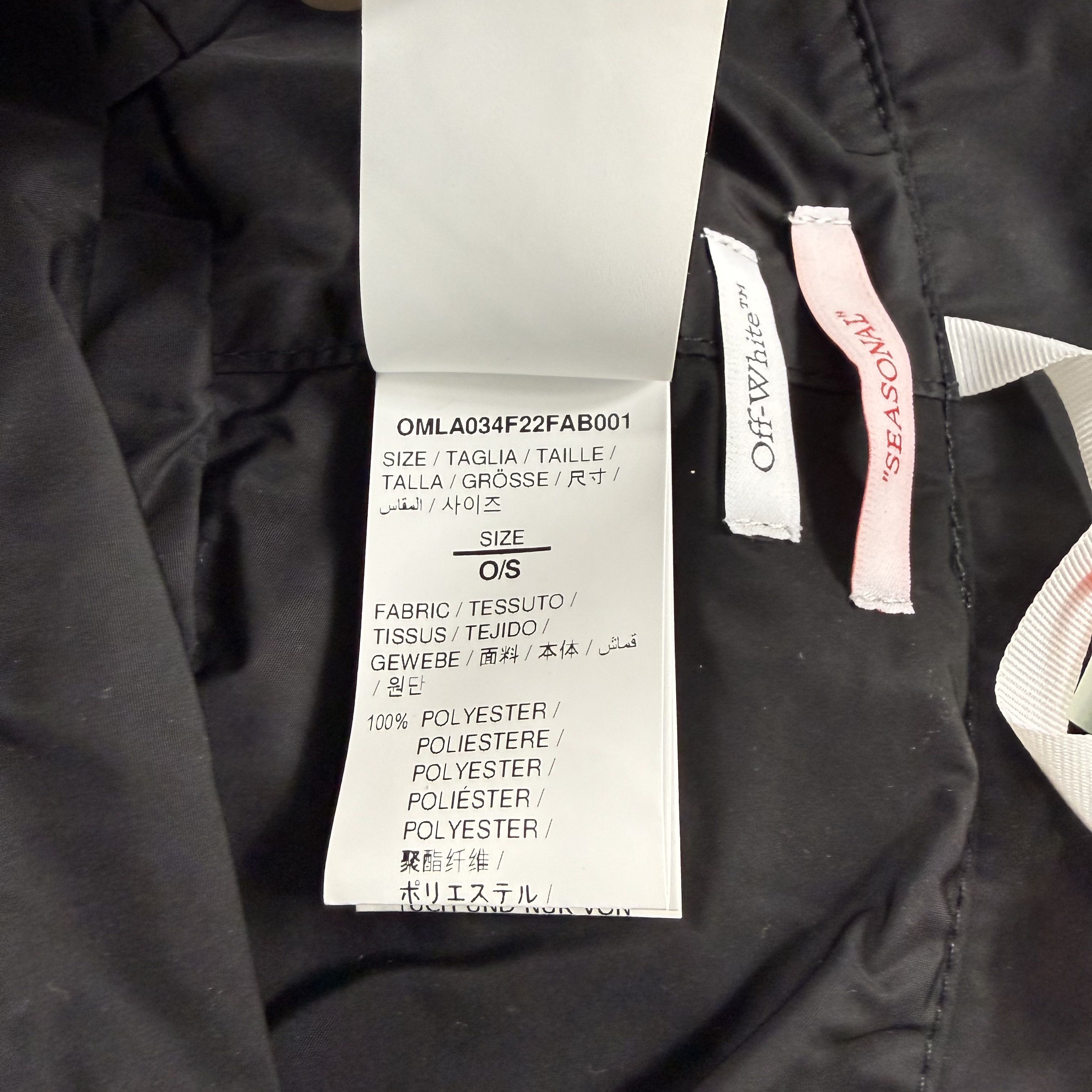 Off-White Off-White Black Bucket Hat Yellow Logo Patch O/S NEW Size ONE SIZE - 7 Thumbnail