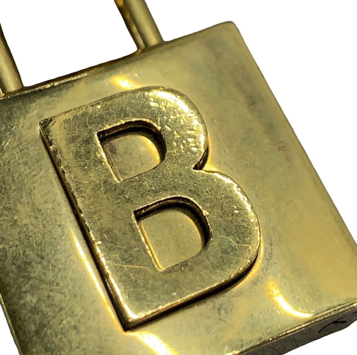 Balenciaga Balenciaga Lock Chain Necklace in aged gold-tone metal Size ONE SIZE - 6 Thumbnail