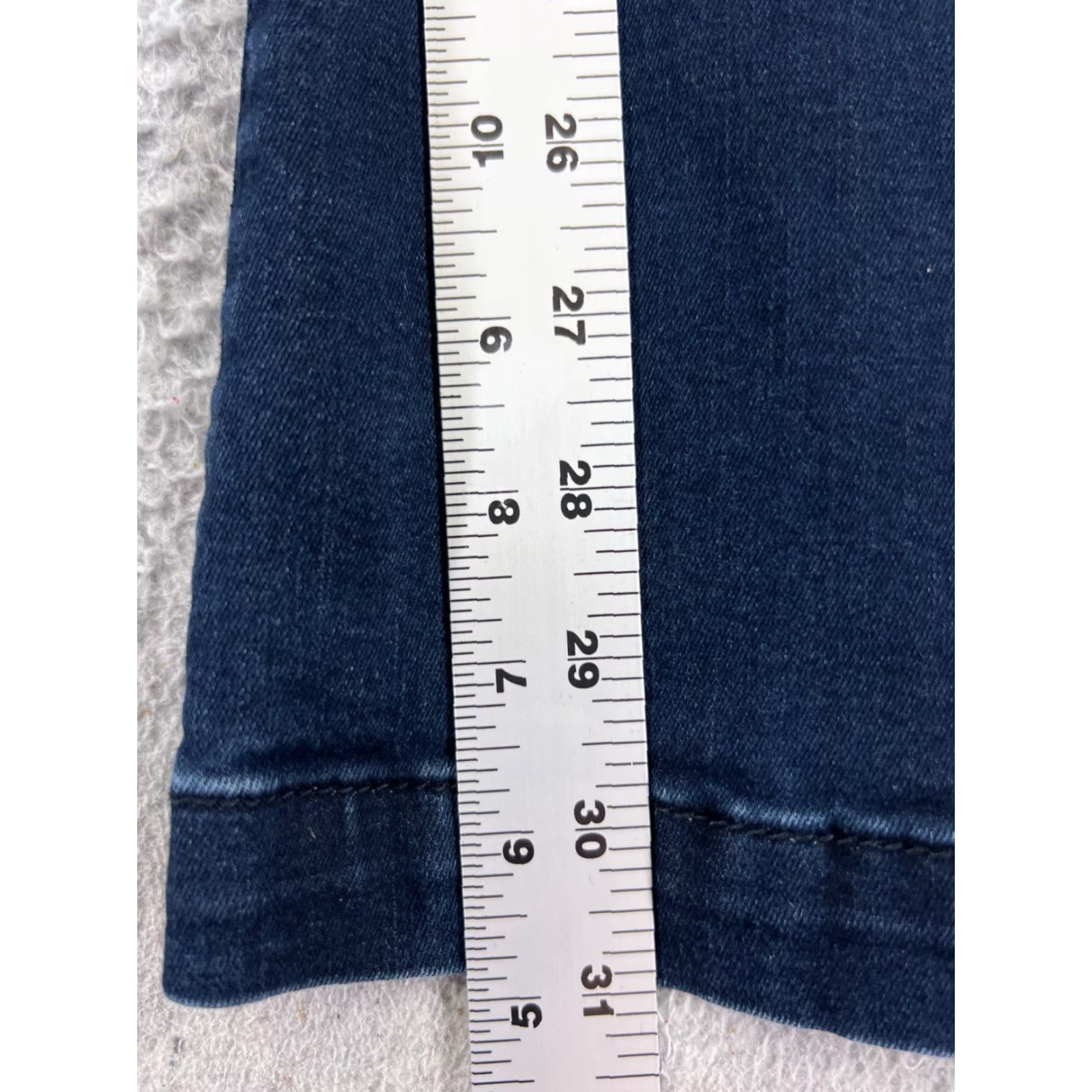 Vintage Peace Love World Jeans Womens 7 Blue Denim Flare Pullon Lace Up Cotton Jeans Size 28" / US 6 / IT 42 - 6 Thumbnail
