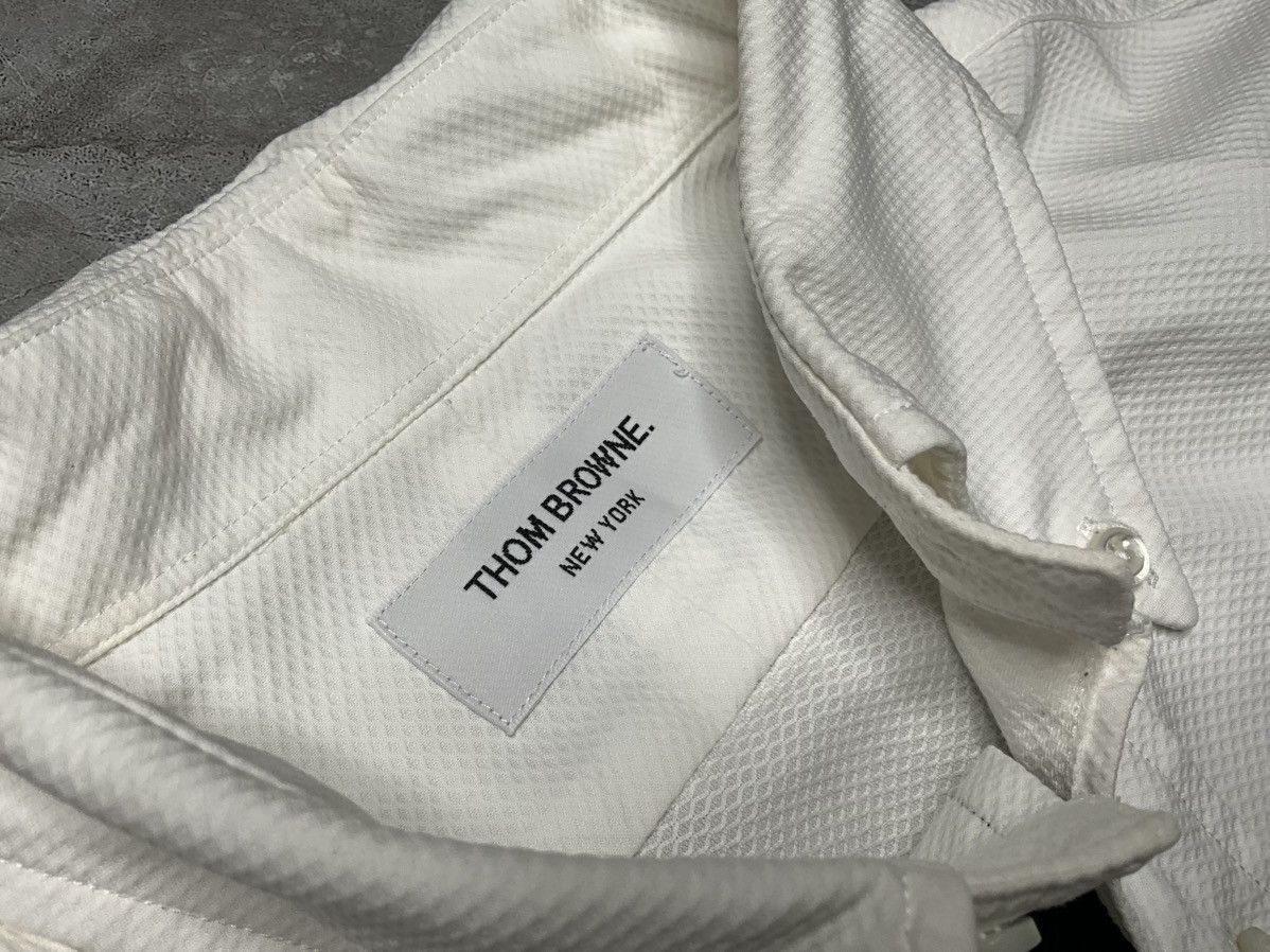Thom Browne OG Thom Browne Grossgrain Placket textured cotton Shirt Size US XL / EU 56 / 4 - 8 Thumbnail