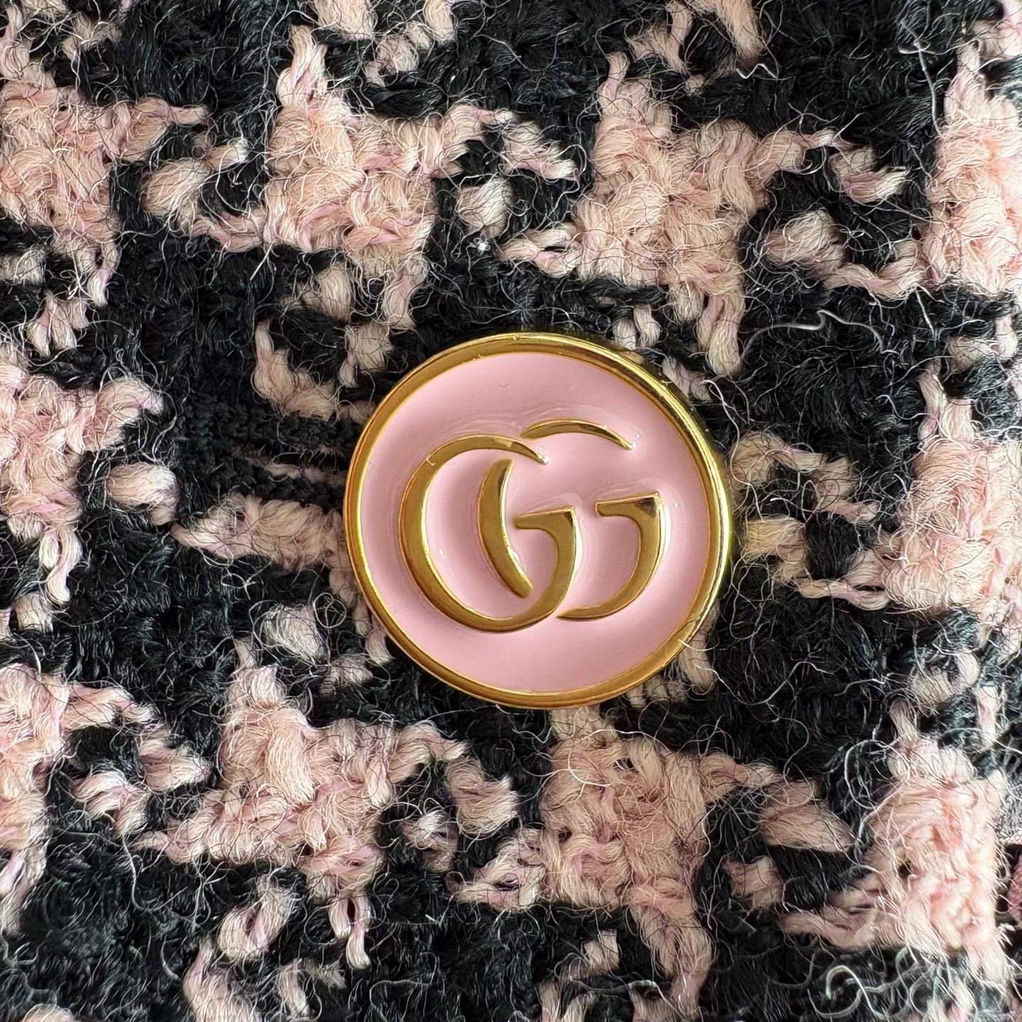 Gucci Gucci Pink Wool Houndstooth Blazer 42 NWT Size M / US 6-8 / IT 42-44 - 6 Thumbnail
