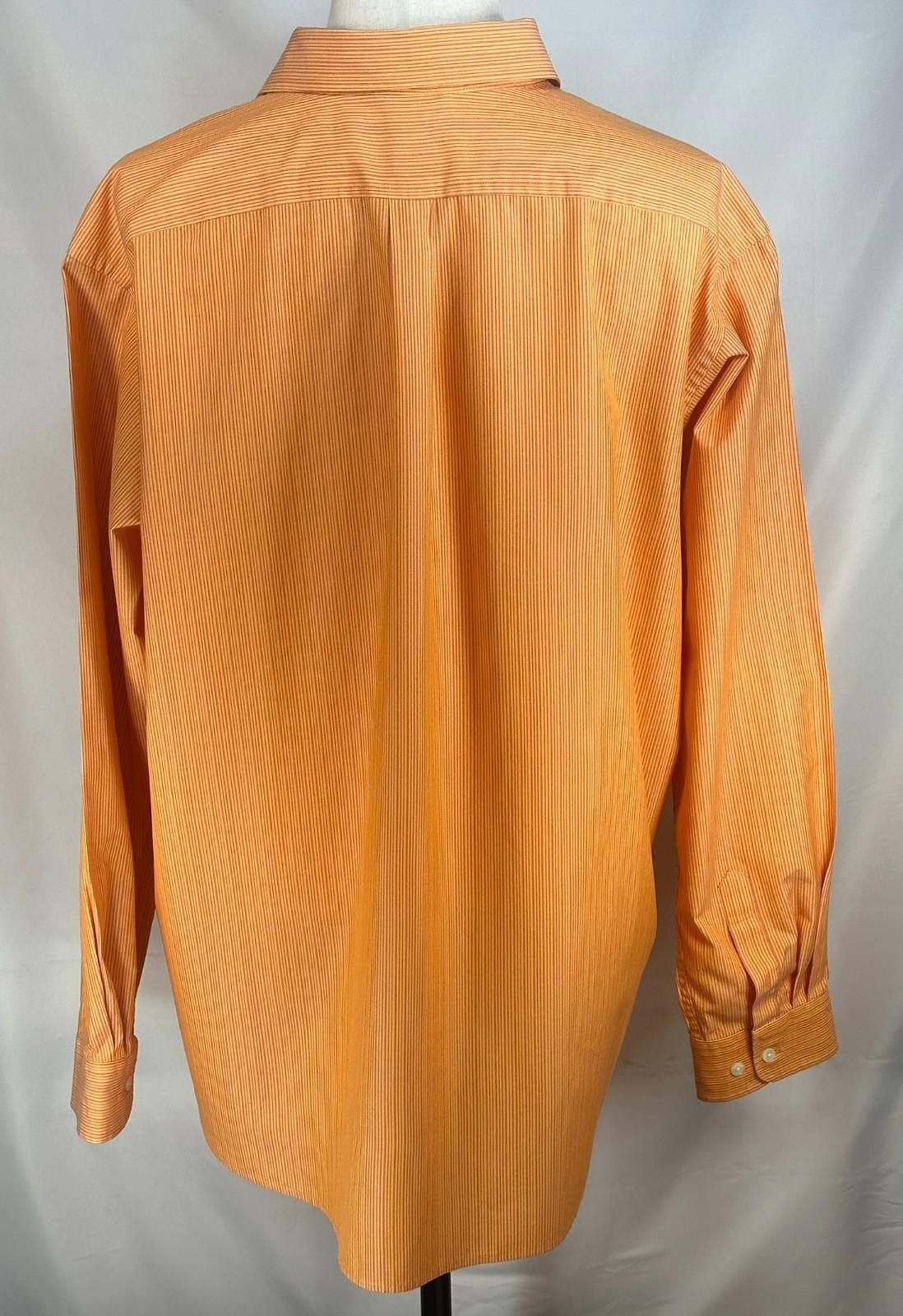 Gap Gap Striped 100% Cotton Classic Fit Button Up Orange 2XL Size US XXL / EU 58 / 5 - 2 Thumbnail