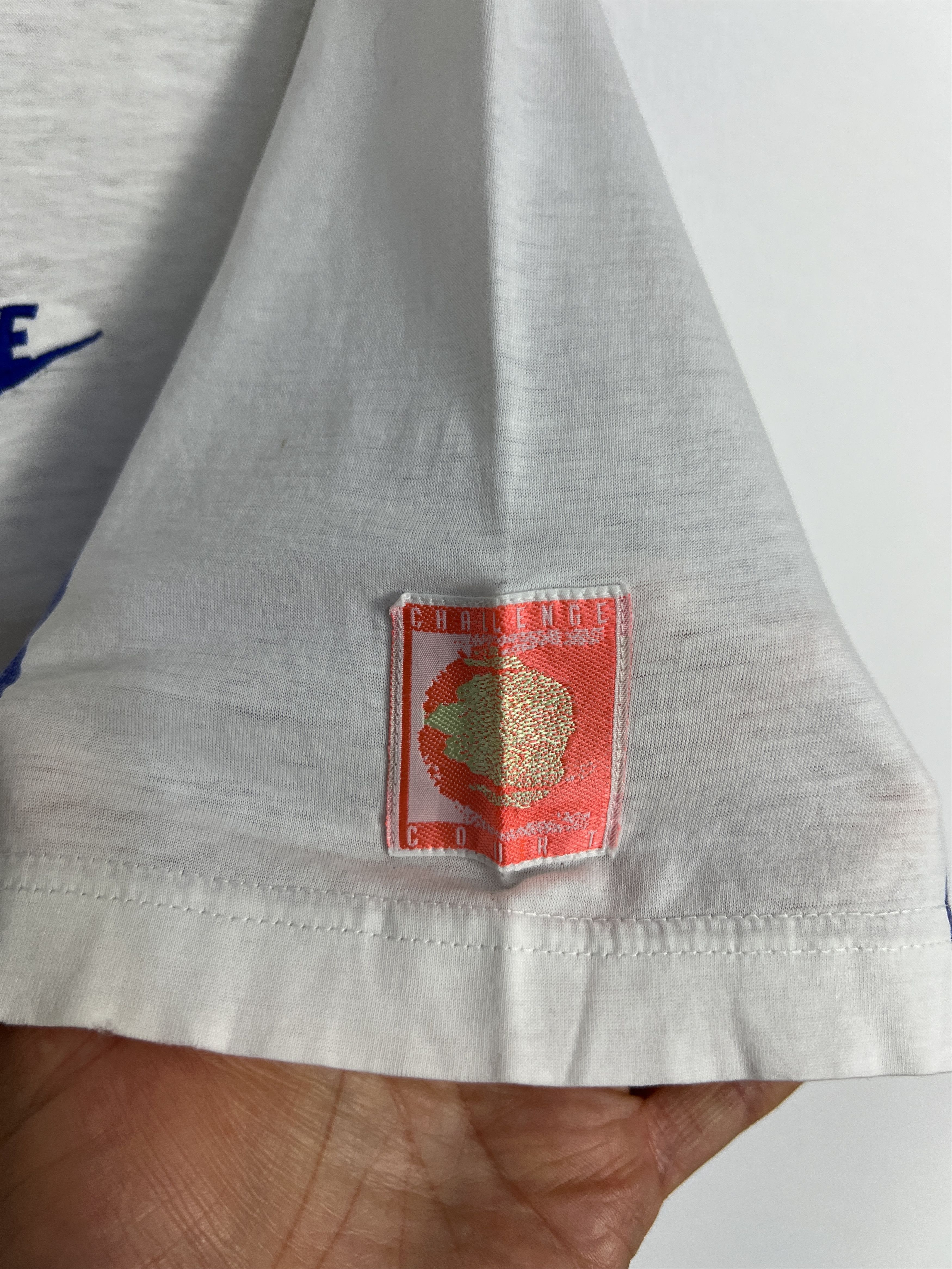 Nike Vintage 90's Nike Court Andre Agassi Tennis Polo Shirt White Size US L / EU 52-54 / 3 - 3 Thumbnail